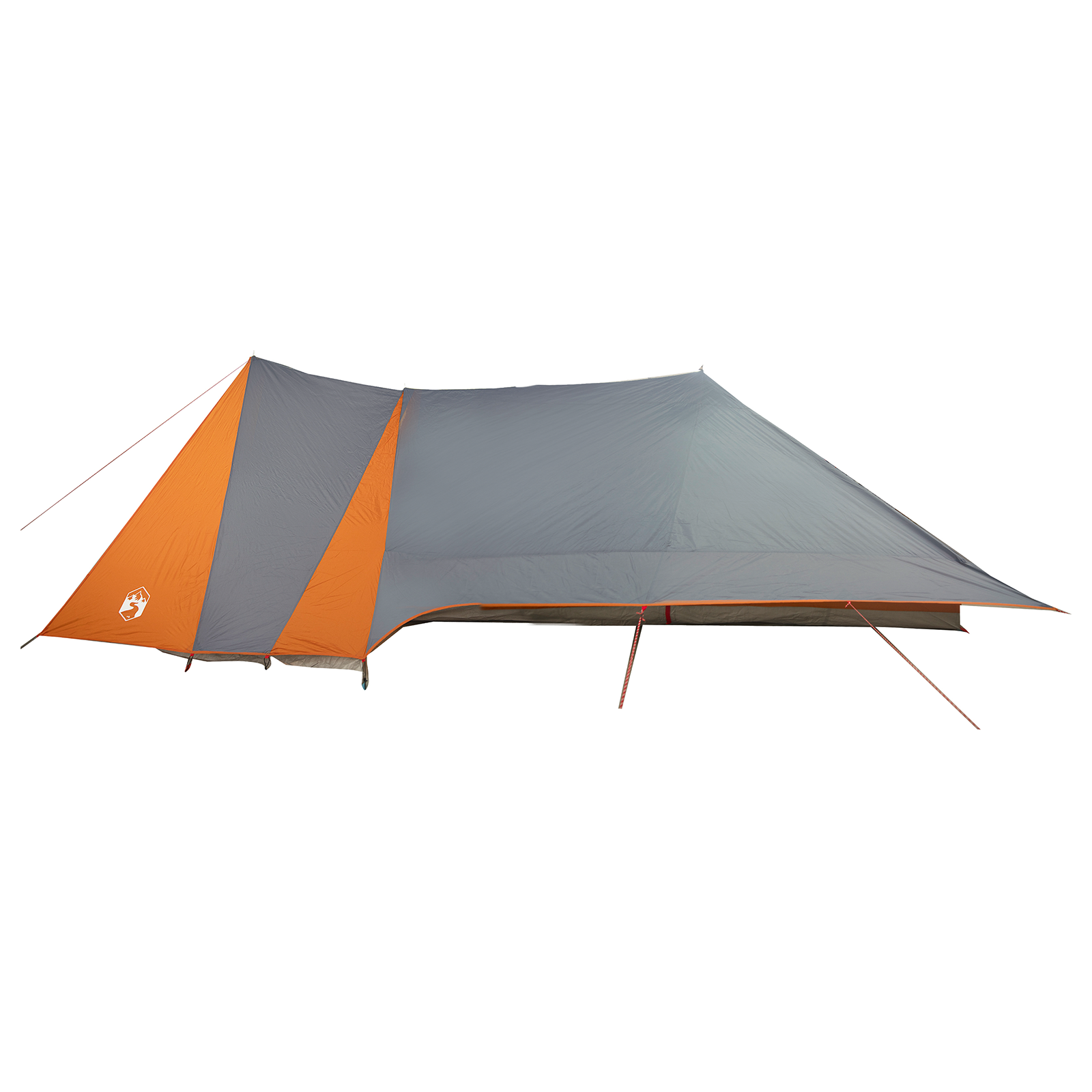 Family Tent with Extended Porch Grey & Orange 12-Person Waterproof - Image 5