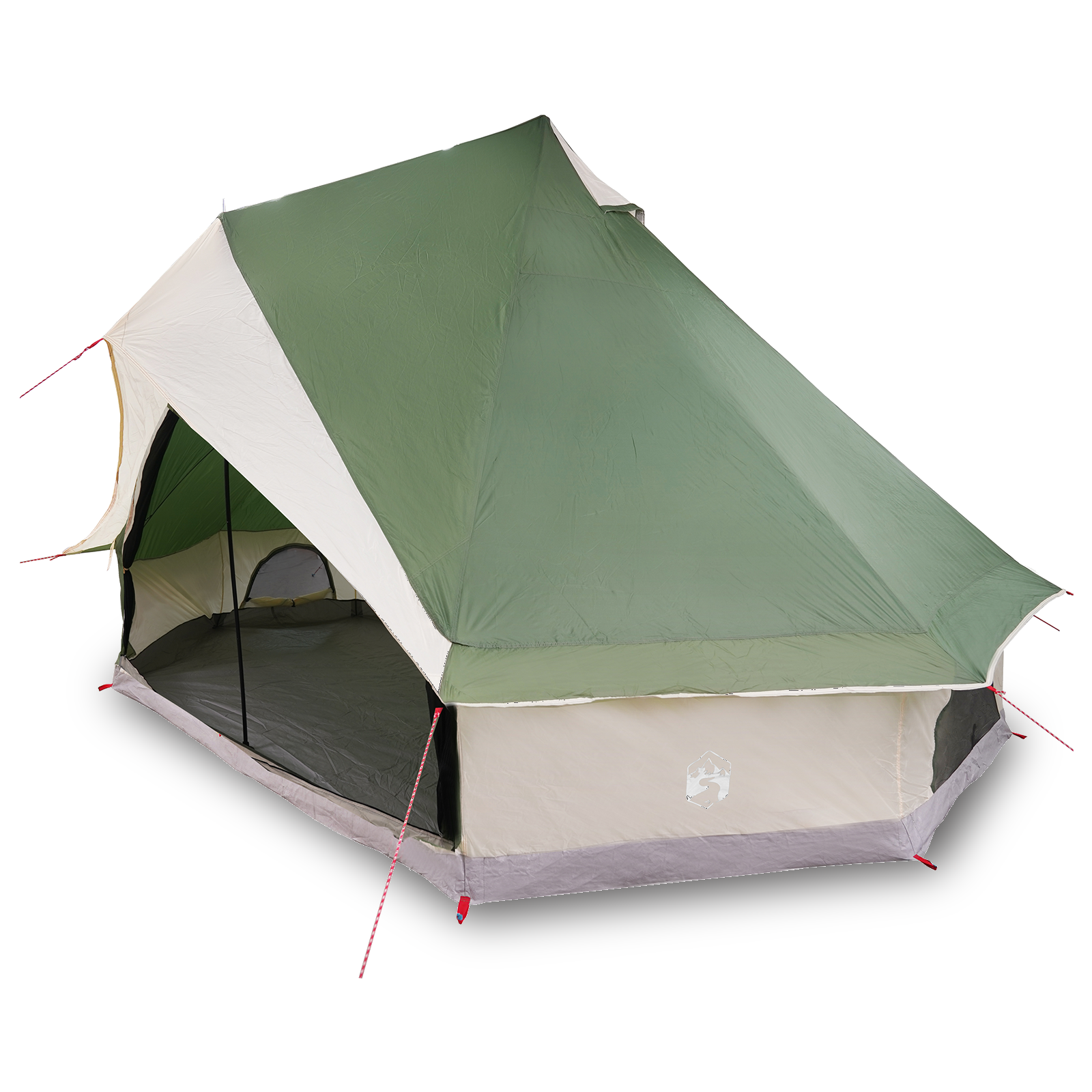 Family Tent Tipi Green 8-Person Waterproof - Image 3