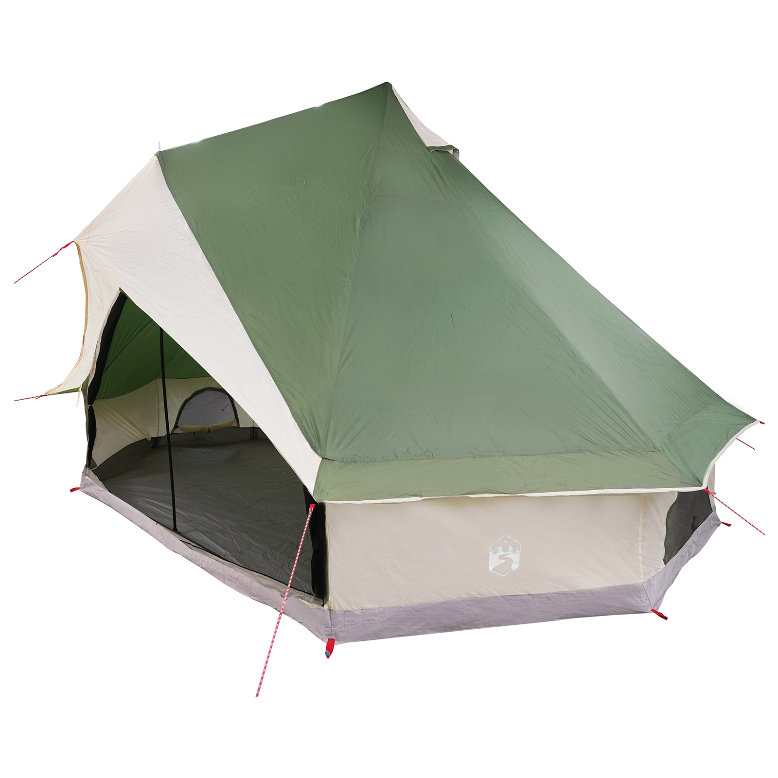 Family Tent Tipi Green 8-Person Waterproof - Image 2