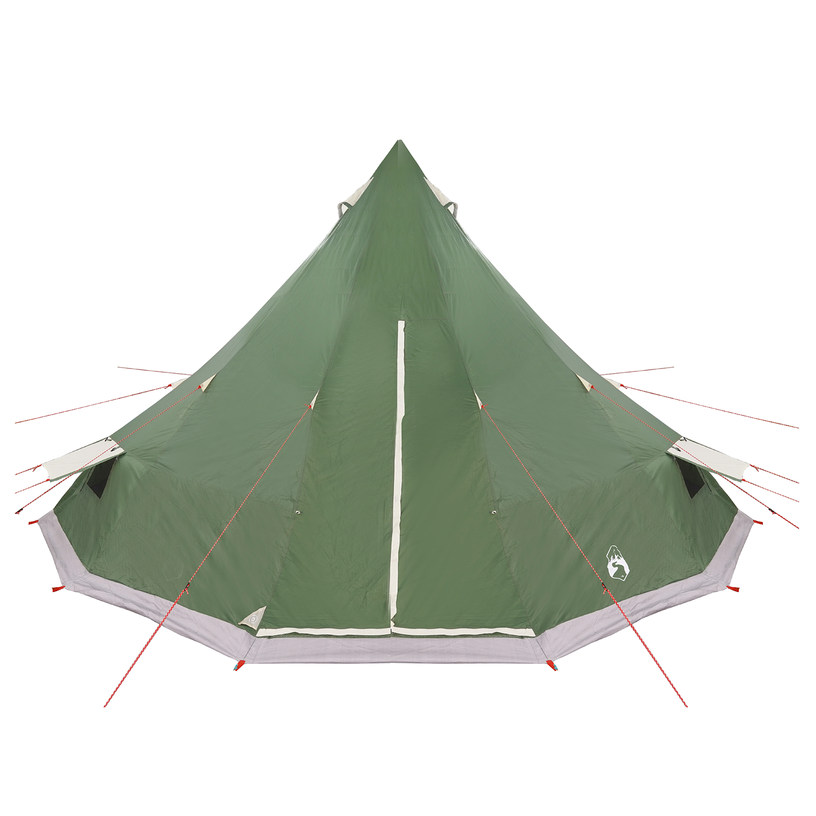 Family Tent Tipi Green 12-Person Waterproof - Image 10