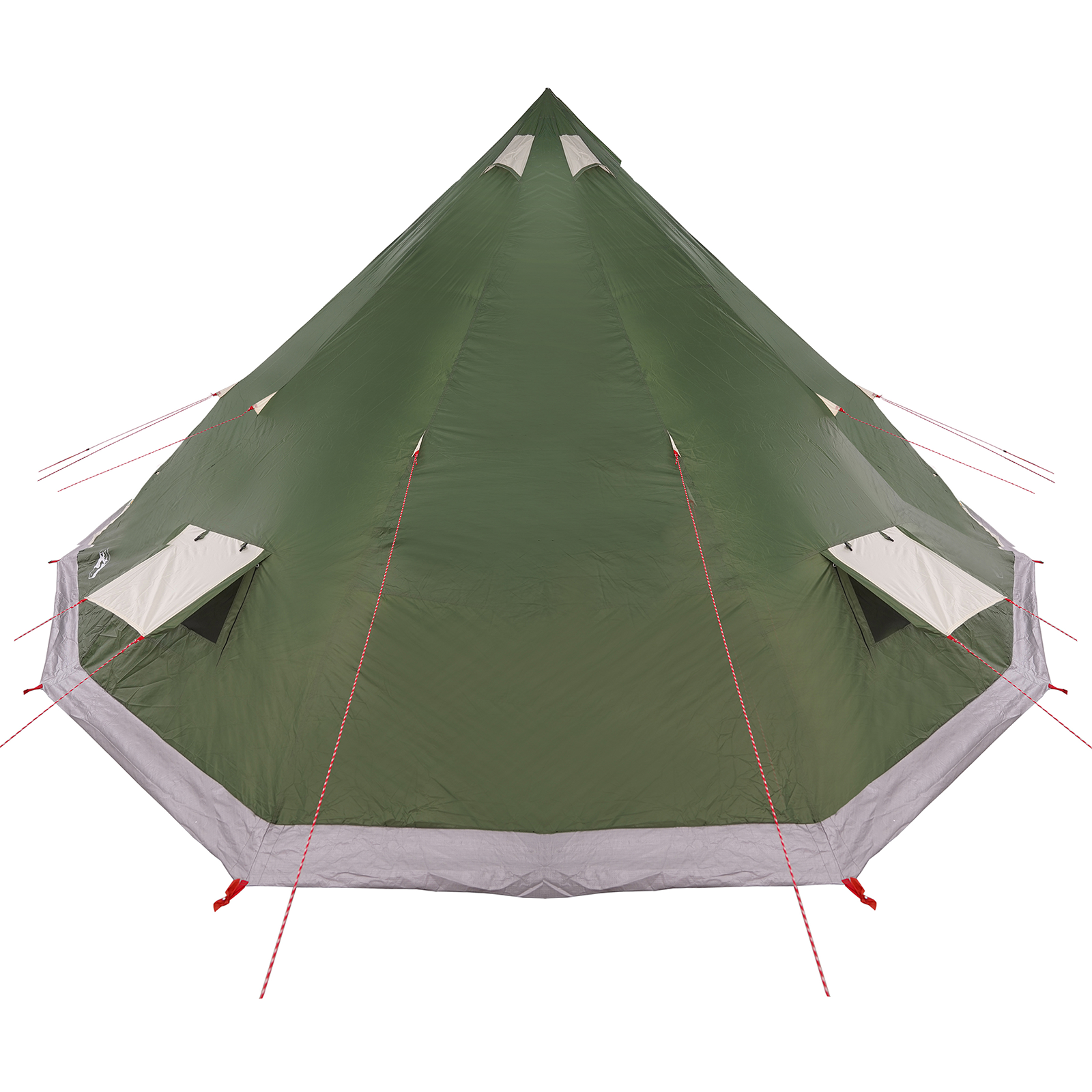 Family Tent Tipi Green 12-Person Waterproof - Image 5