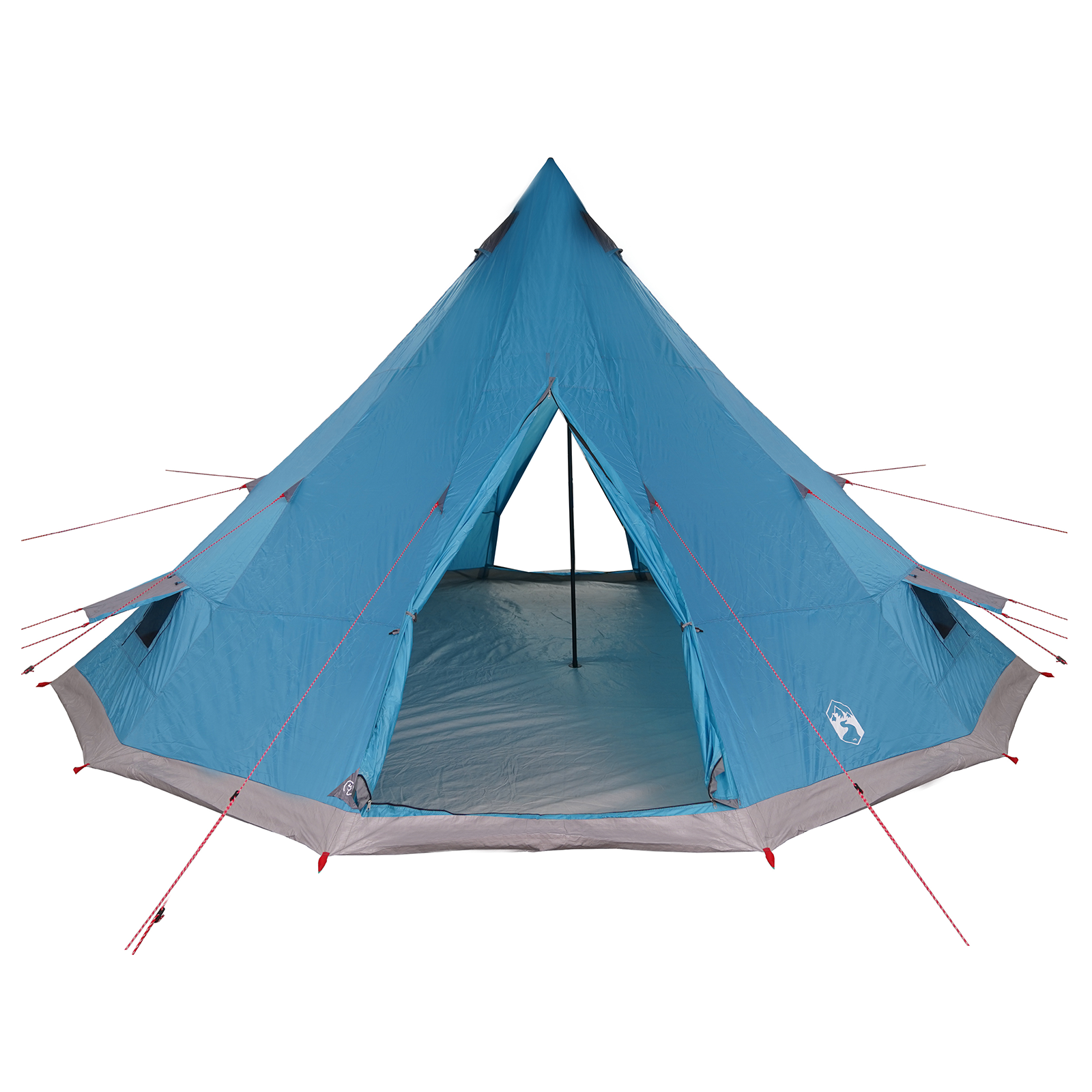 Family Tent Tipi Blue 12-Person Waterproof - Image 4