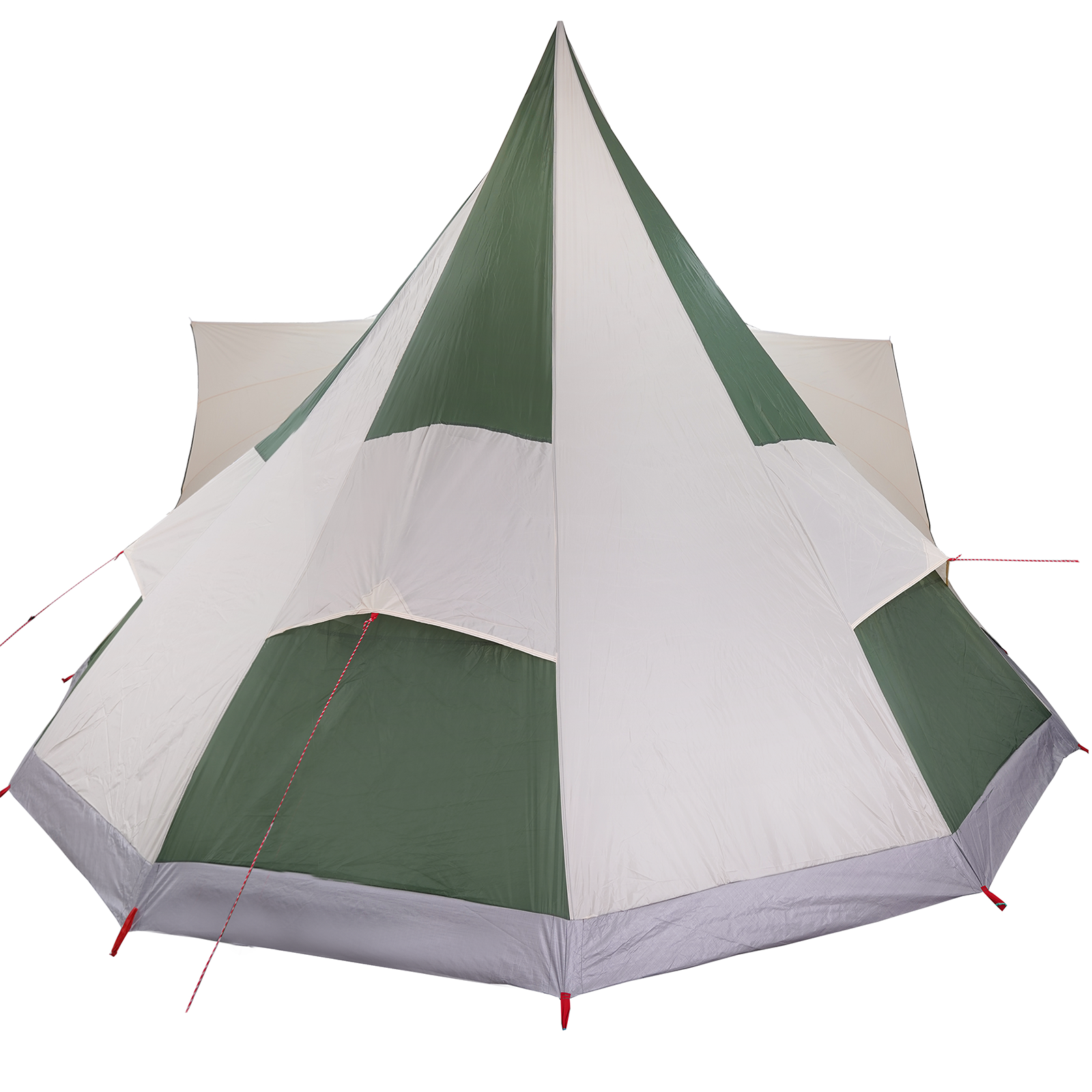 Family Tent Tipi Green 12-Person Waterproof - Image 6