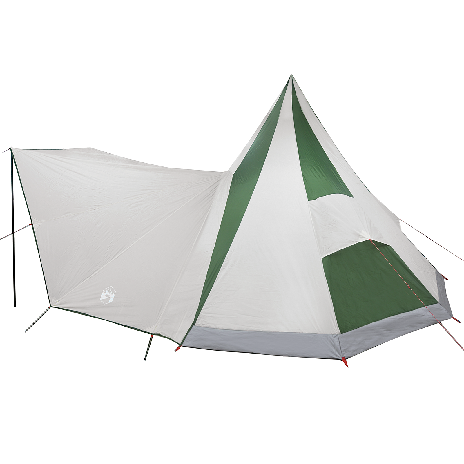 Family Tent Tipi Green 12-Person Waterproof - Image 5