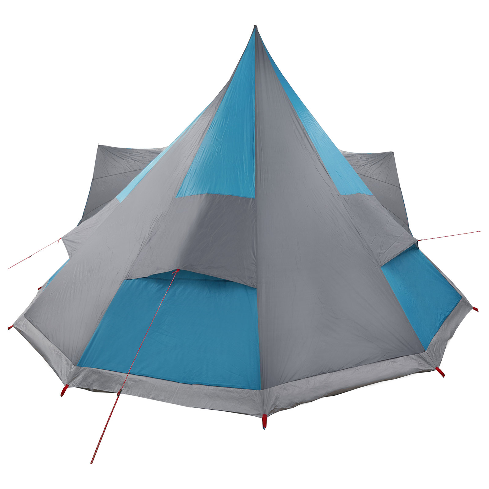 Family Tent Tipi Blue 12-Person Waterproof - Image 6