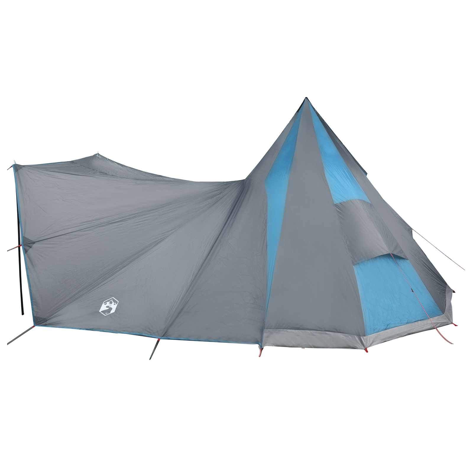 Family Tent Tipi Blue 12-Person Waterproof - Image 5