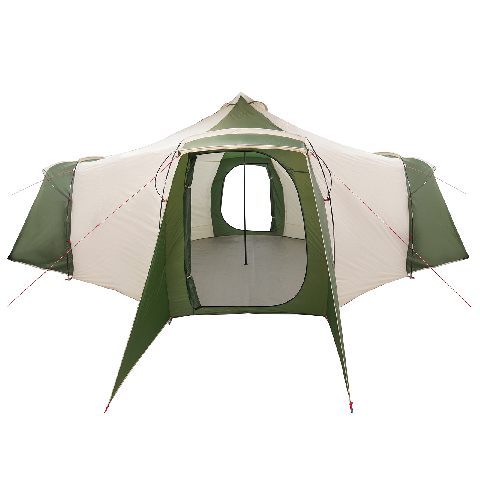 Family Tent Tipi Green 8-Person Waterproof - Image 4
