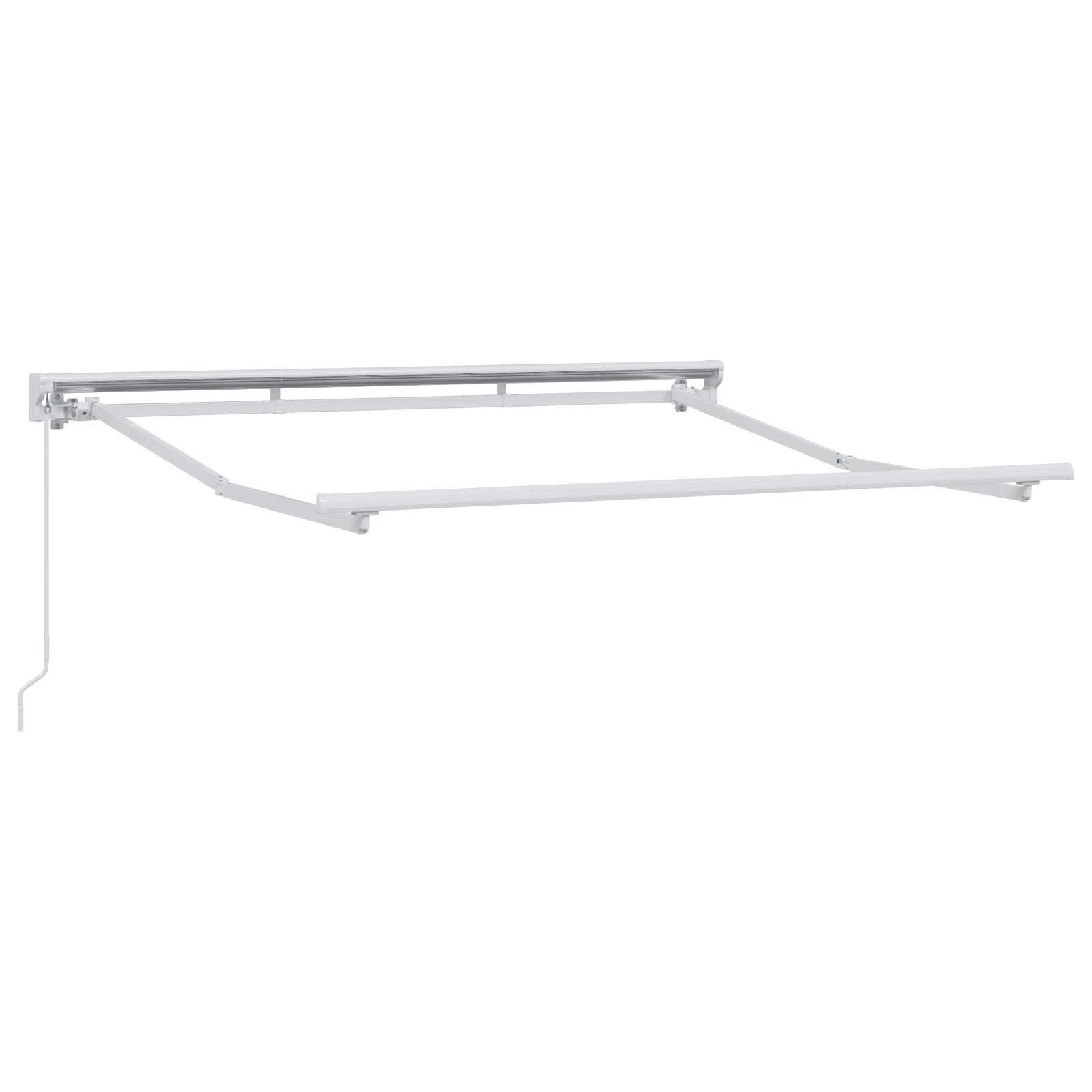 Semi-Cassette Awning Frame Retractable Manually-Operated Metal - Image 2
