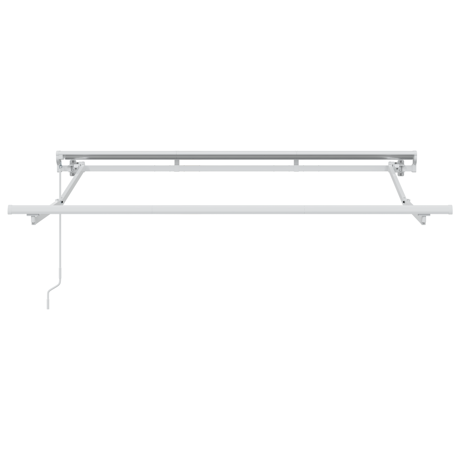 Semi-Cassette Awning Frame Retractable Manually-Operated Metal - Image 4
