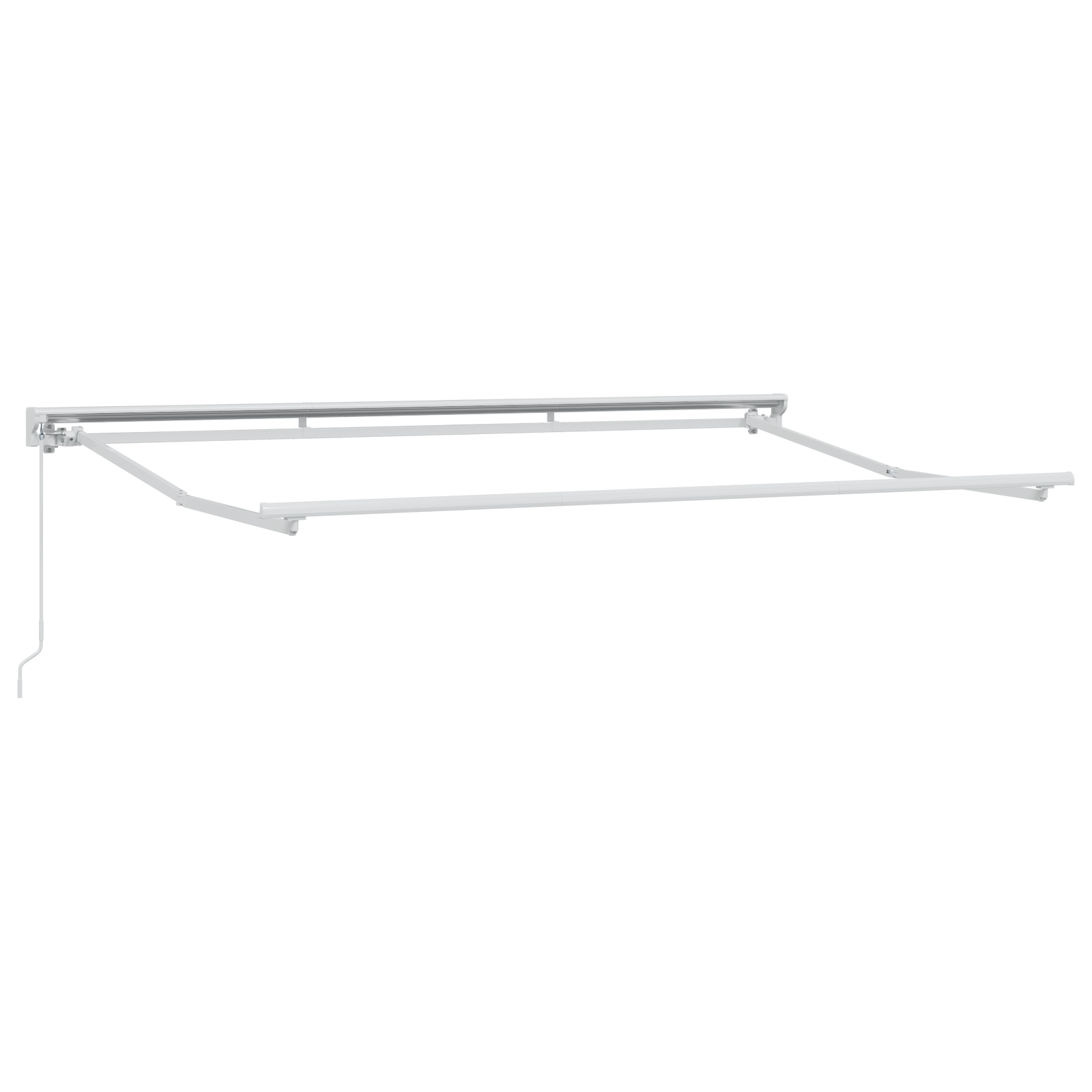 Semi-Cassette Awning Frame Retractable Manually-Operated Metal - Image 2