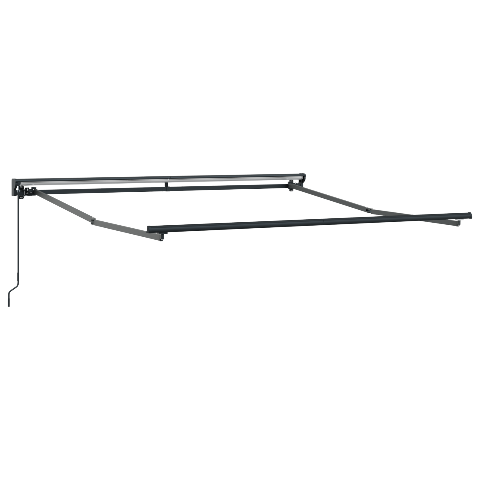 Semi-Cassette Awning Frame Retractable Manually-Operated Metal - Image 2