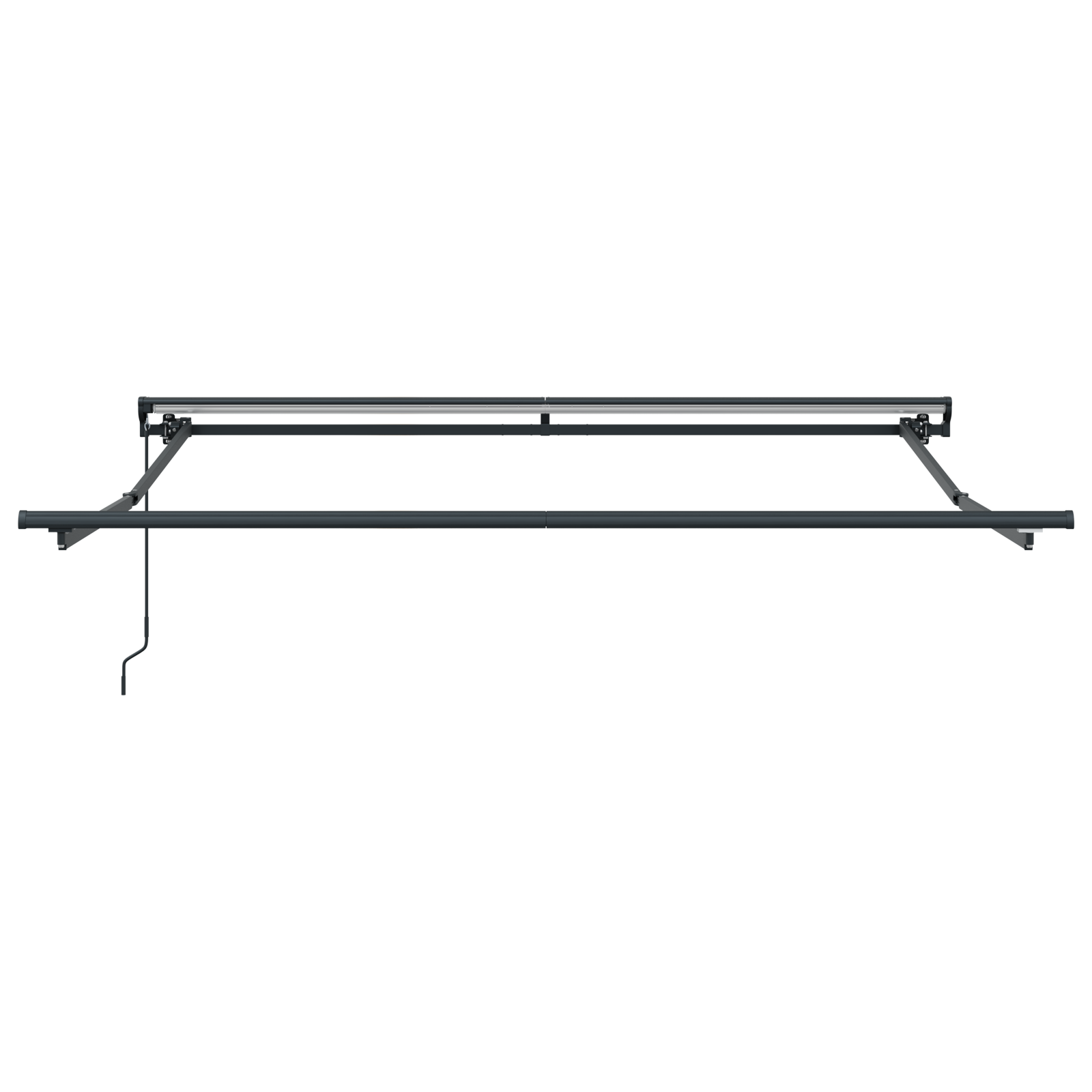 Semi-Cassette Awning Frame Retractable Manually-Operated Metal - Image 4