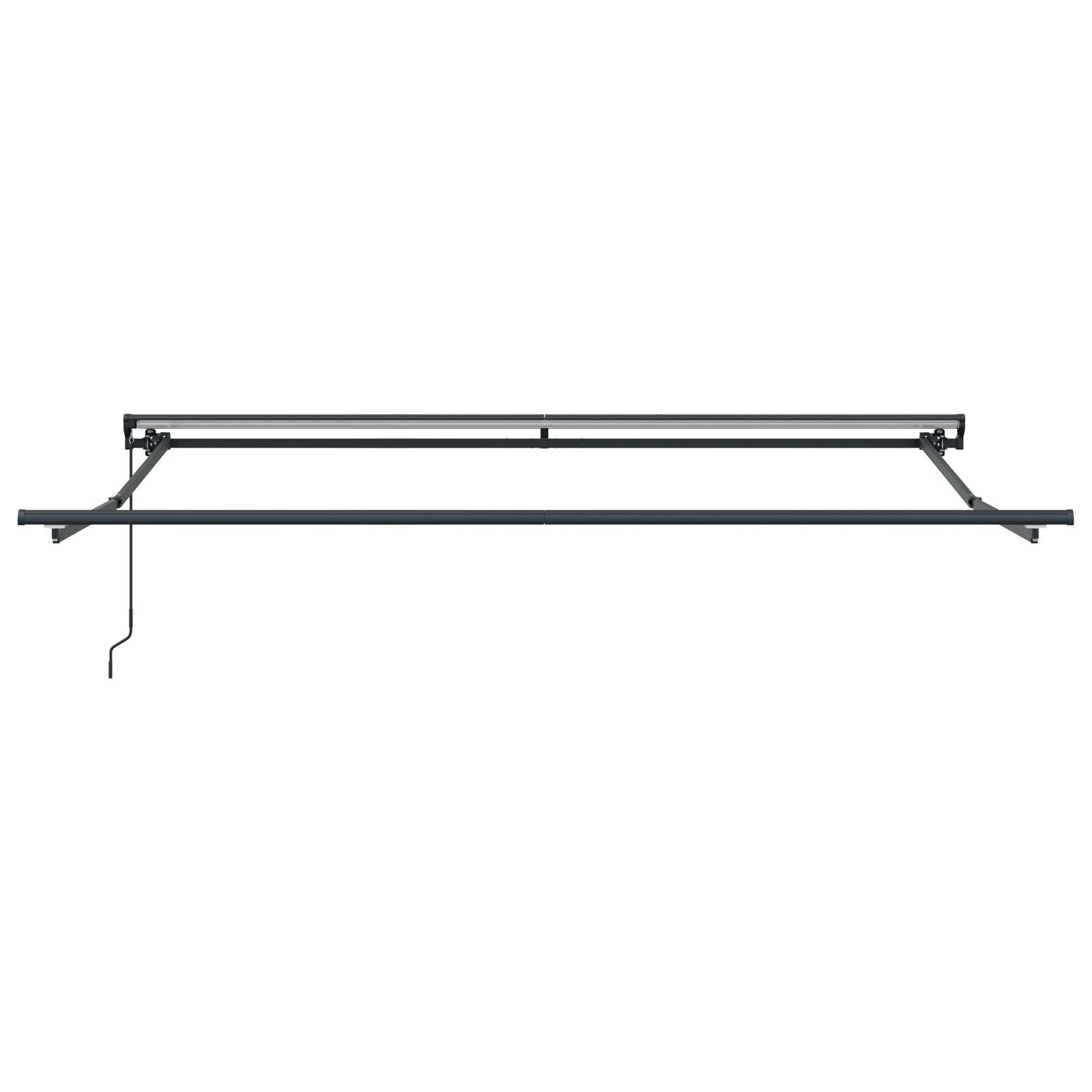 Semi-Cassette Awning Frame Retractable Manually-Operated Metal - Image 4