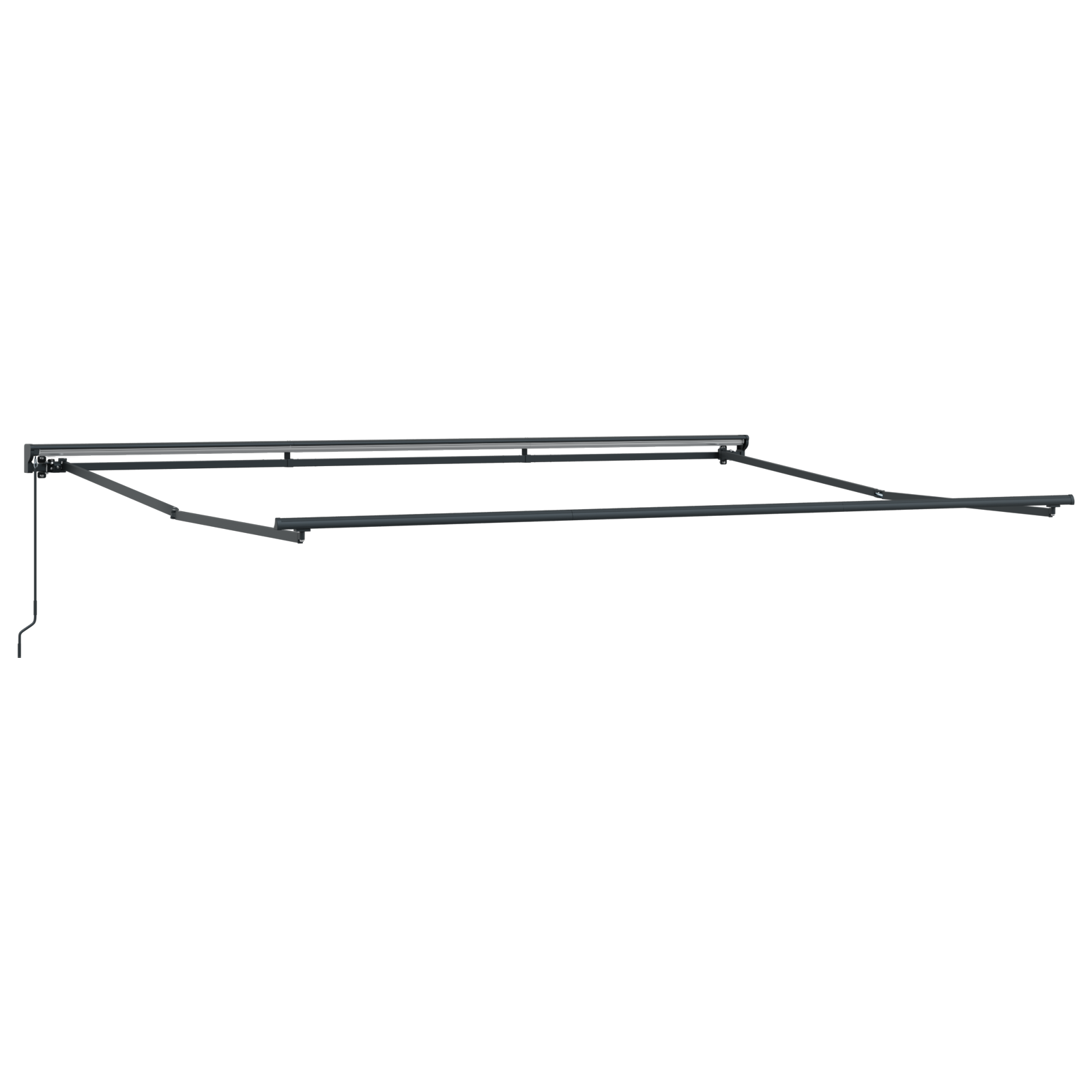 Semi-Cassette Awning Frame Retractable Manually-Operated Metal - Image 2