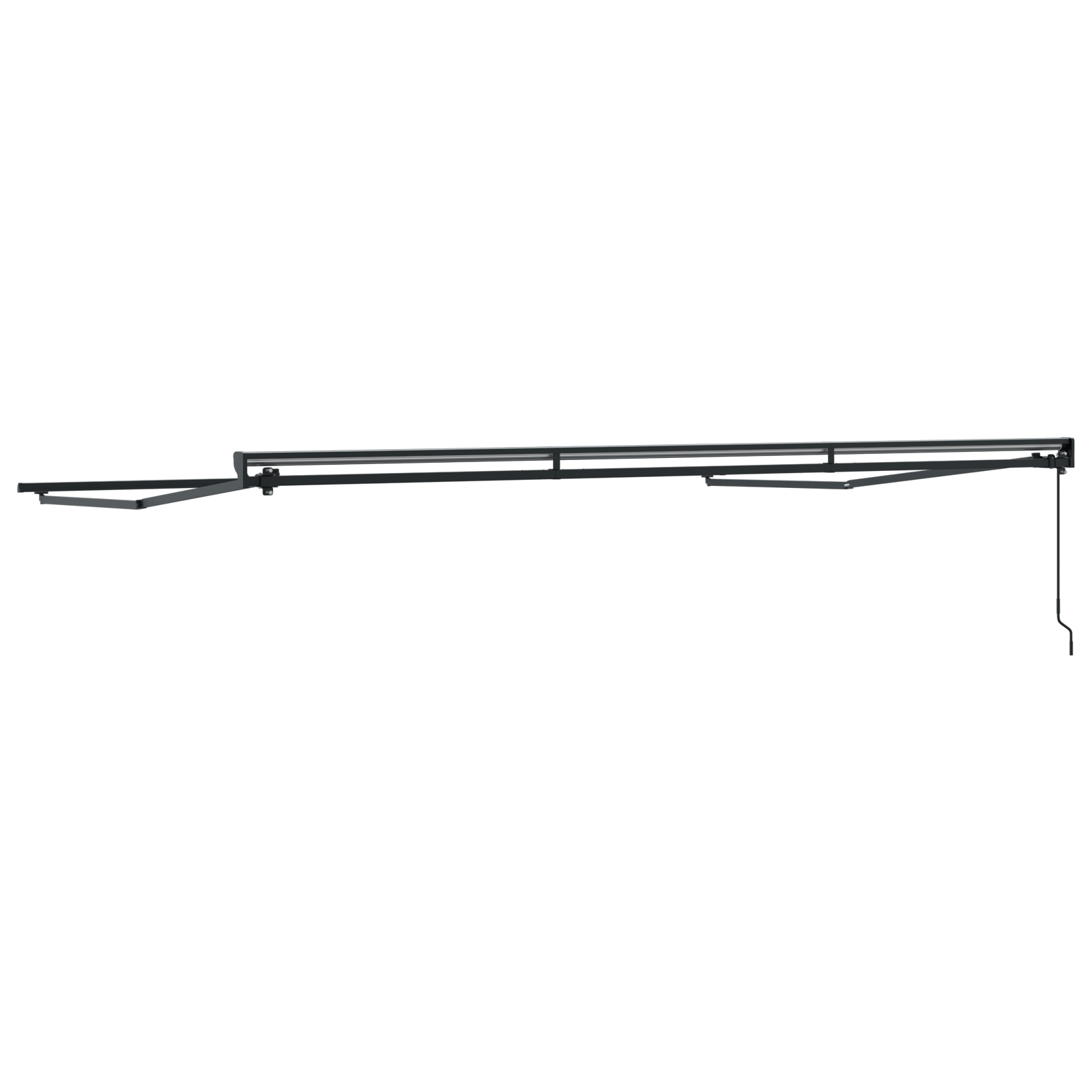 Semi-Cassette Awning Frame Retractable Manually-Operated Metal - Image 6