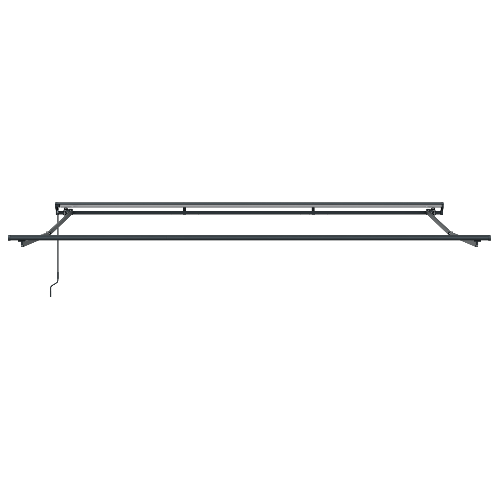Semi-Cassette Awning Frame Retractable Manually-Operated Metal - Image 4