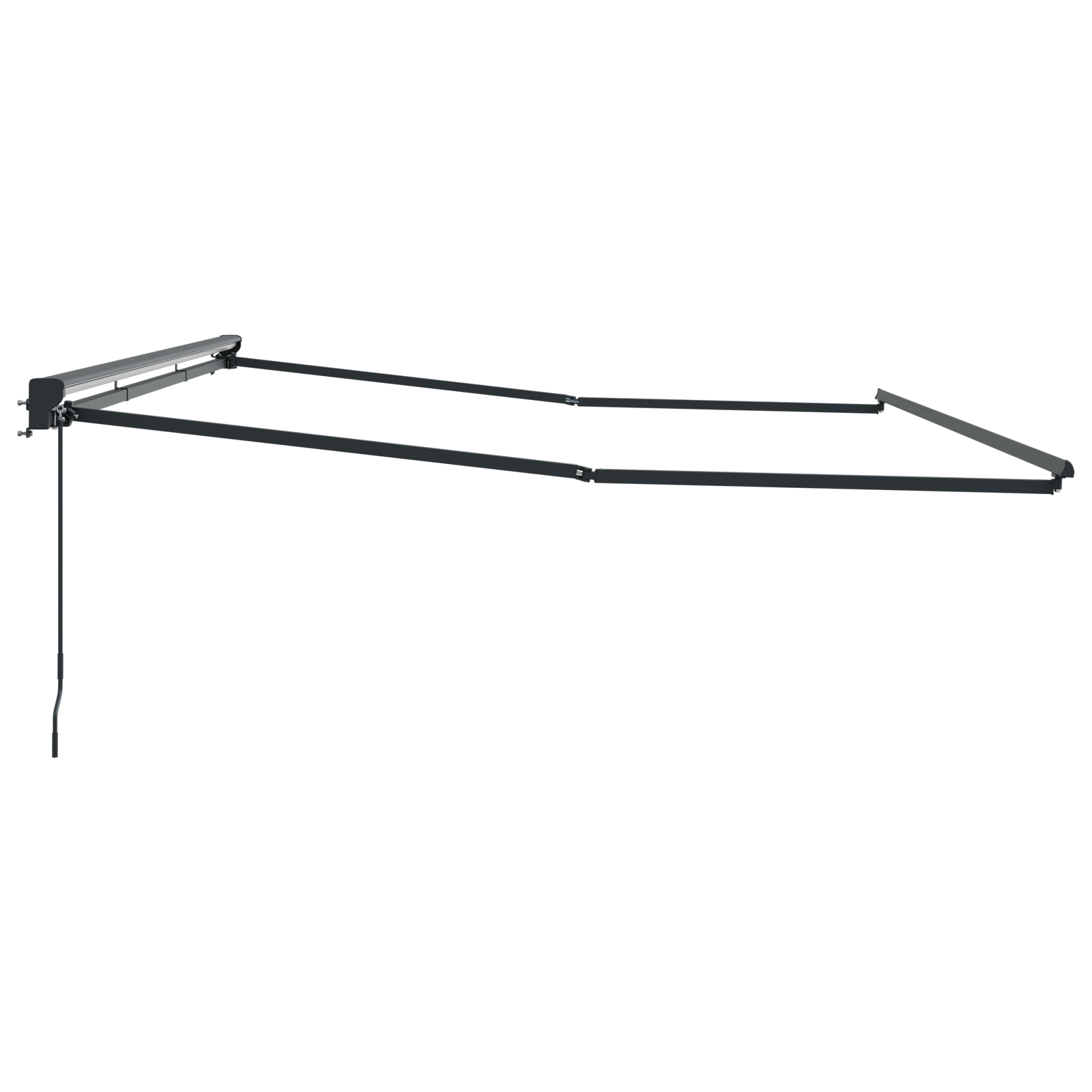 Semi-Cassette Awning Frame Retractable Manually-Operated Metal - Image 5