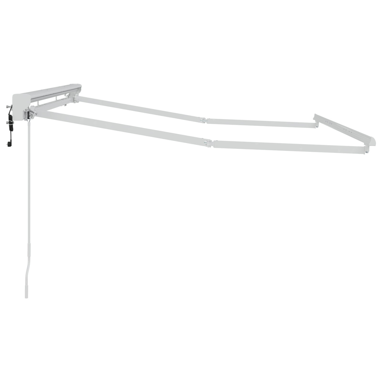 Zijde Frame Wit 2,5 x 2 m Poedercoating staal image 5