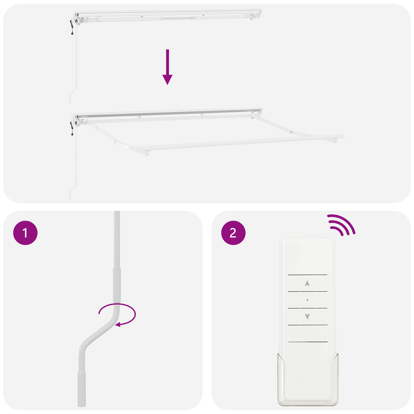 Electric Semi-Cassette Awning Frame Retractable Metal - Image 8