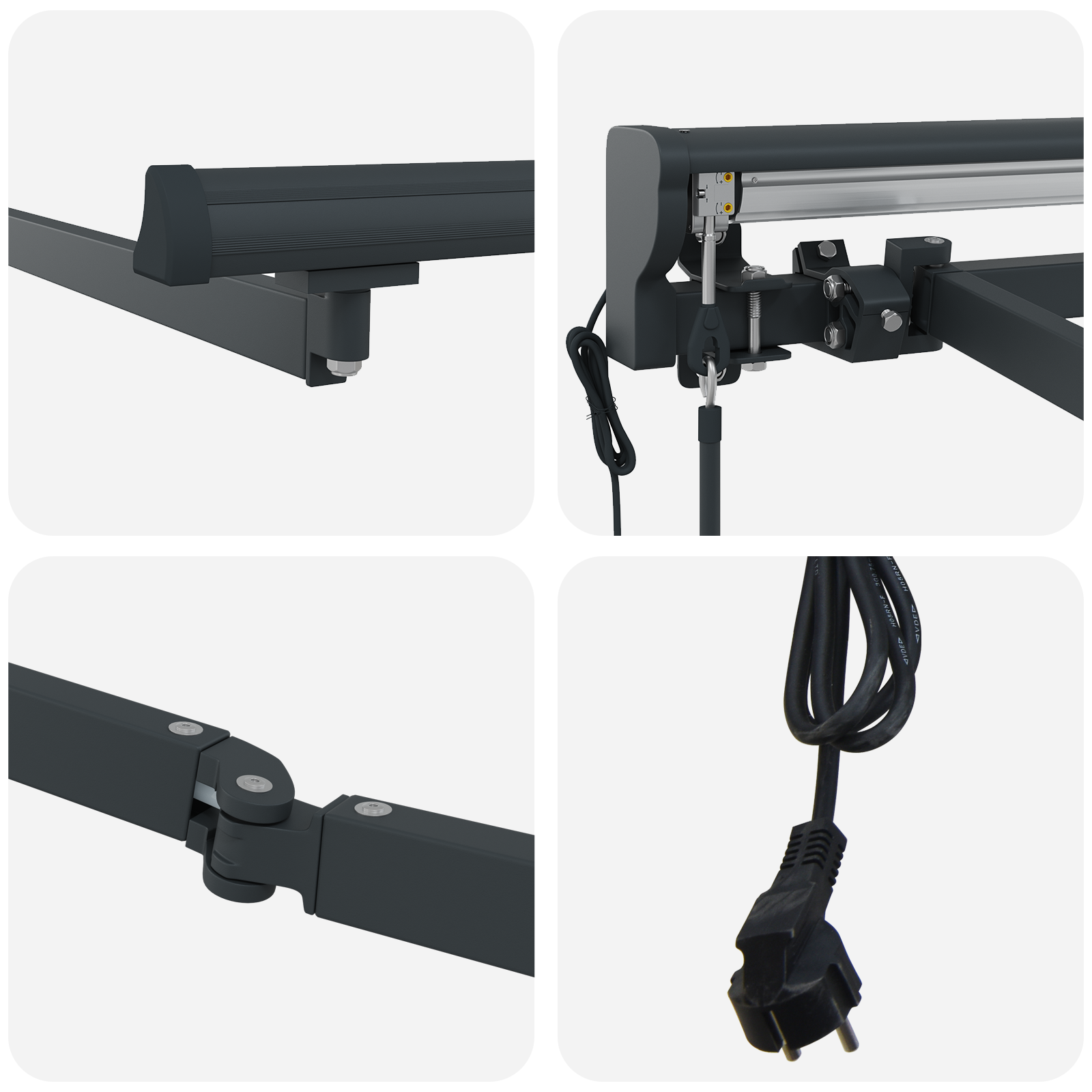 Electric Semi-Cassette Awning Frame Retractable Metal - Image 7