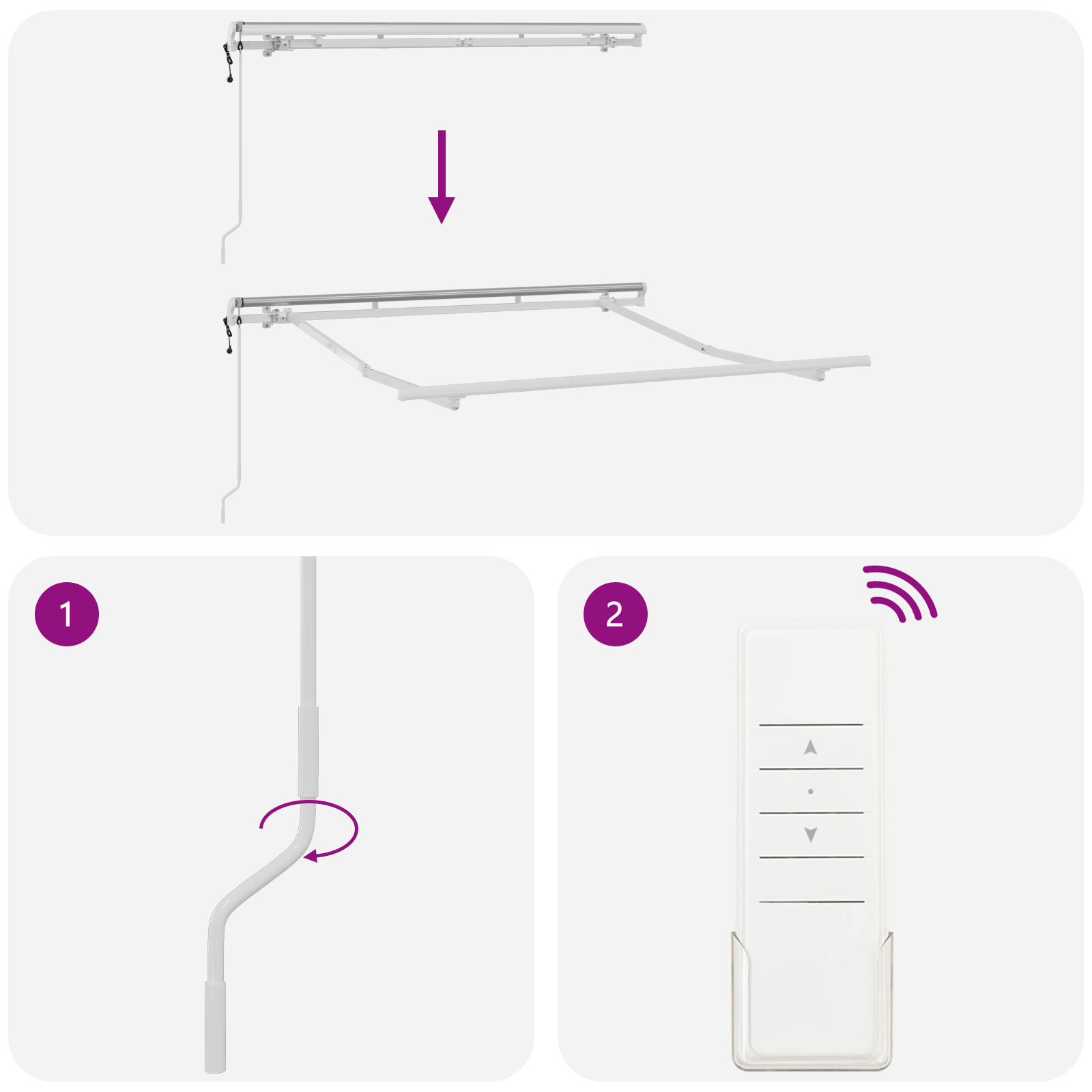 Electric Awning Frame Retractable 2.5x2 cm Metal - Image 8