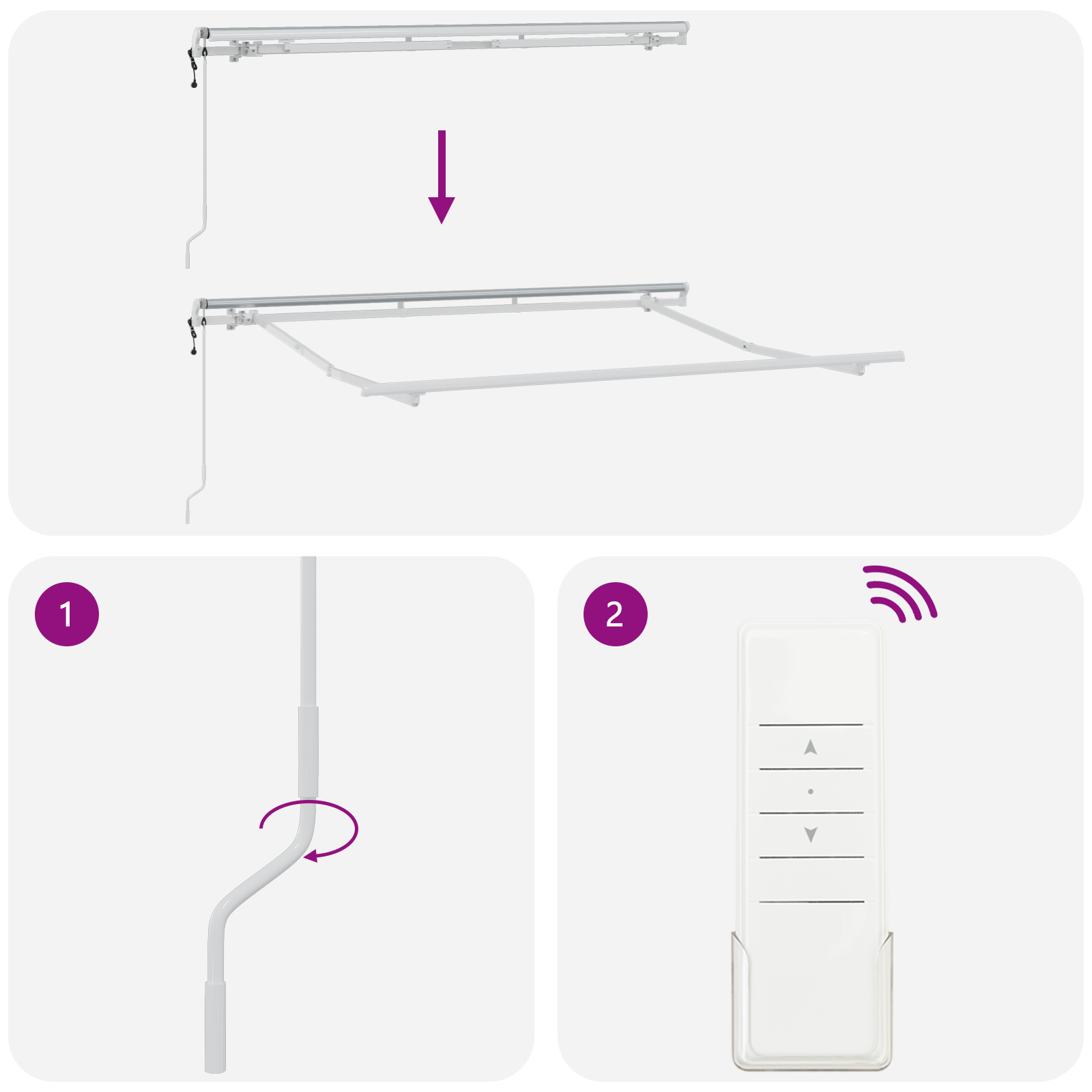 Electric Awning Frame Retractable 3x2 cm Metal - Image 8