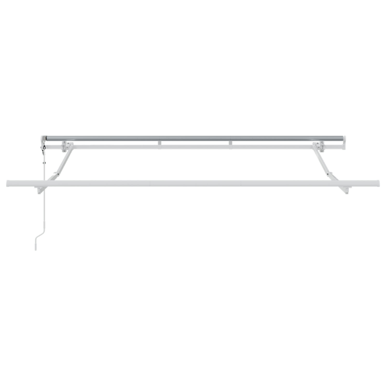 Zijde Frame Wit 3 x 2 m Metaal image 4