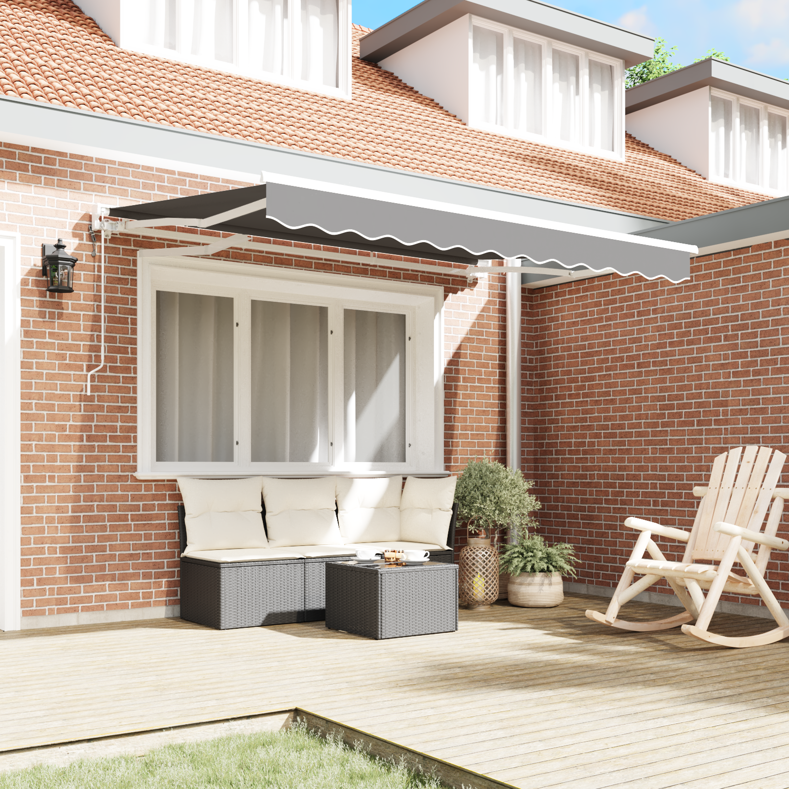 Electric Awning Frame Retractable 3,5x2 cm Metal - Image 3