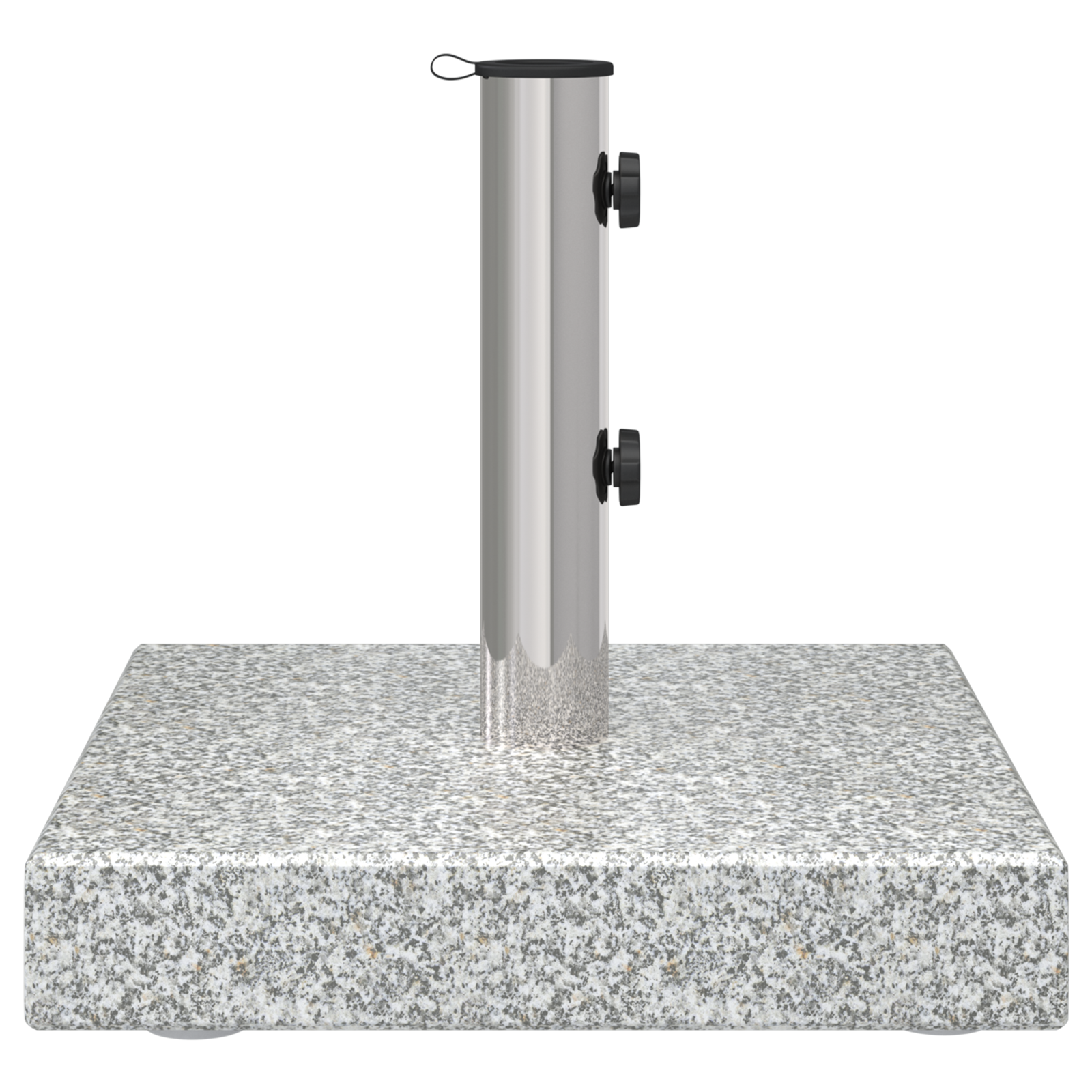 Wheeled Parasol Base with Handle Grey Granite 29 kg Square - Image 7