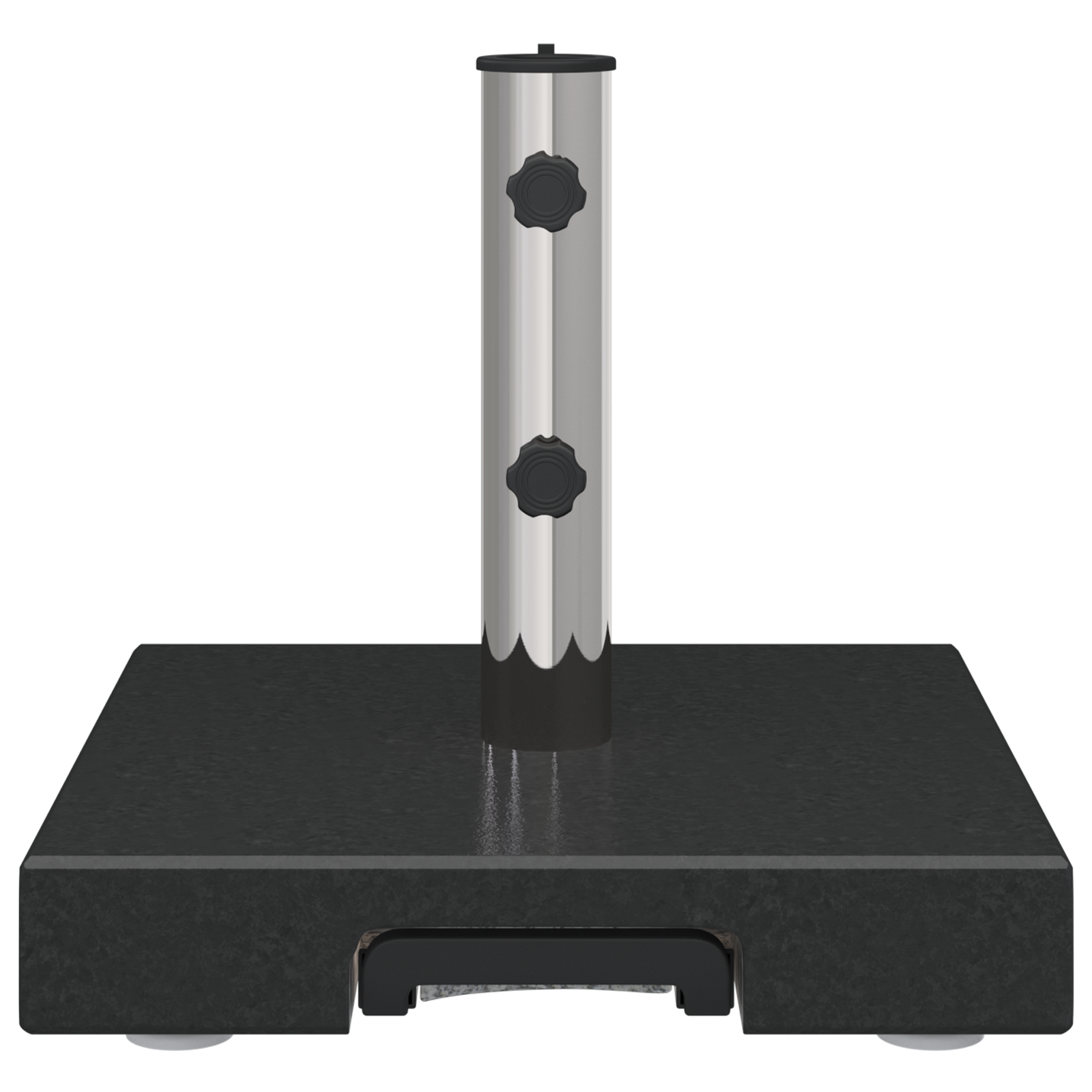 Wheeled Parasol Base with Handle Black Granite 29 kg Square - Image 6