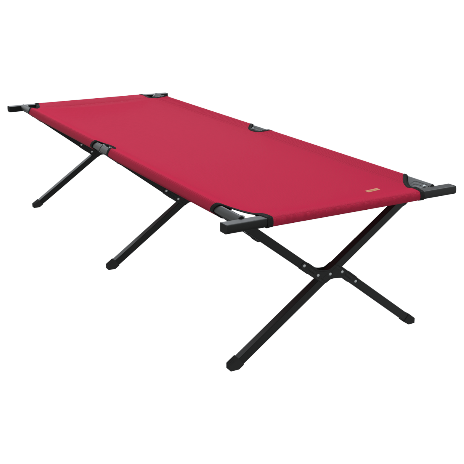 Folding Sun Bed with Carry Bag Red 600D Oxford Fabric - Image 2