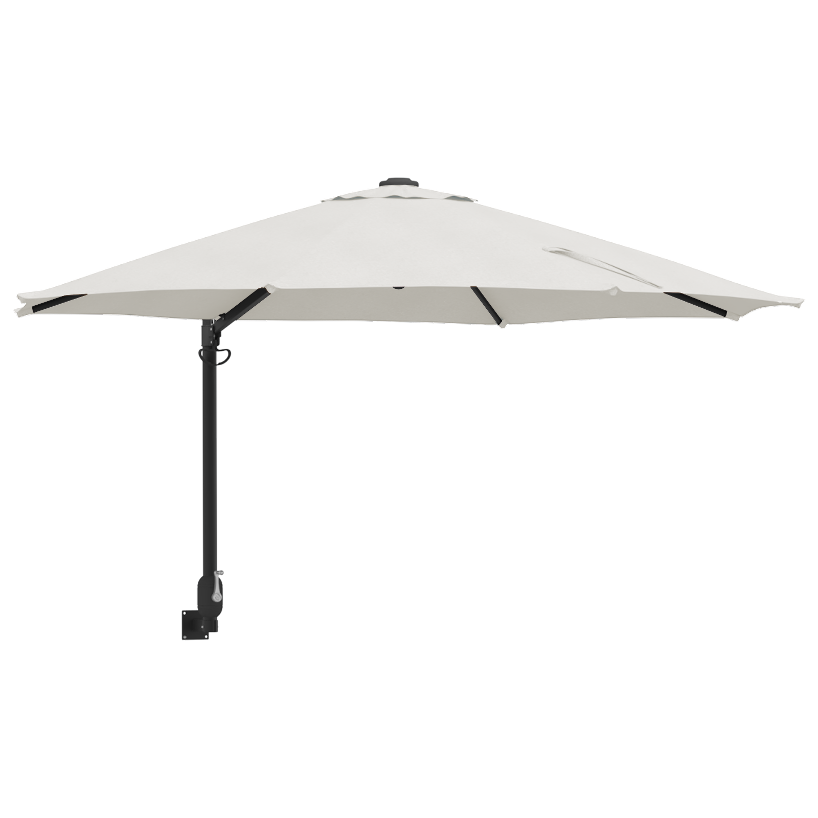 Cantilever Umbrella Sand Polyester, Aluminium Large Collapsible - Image 2
