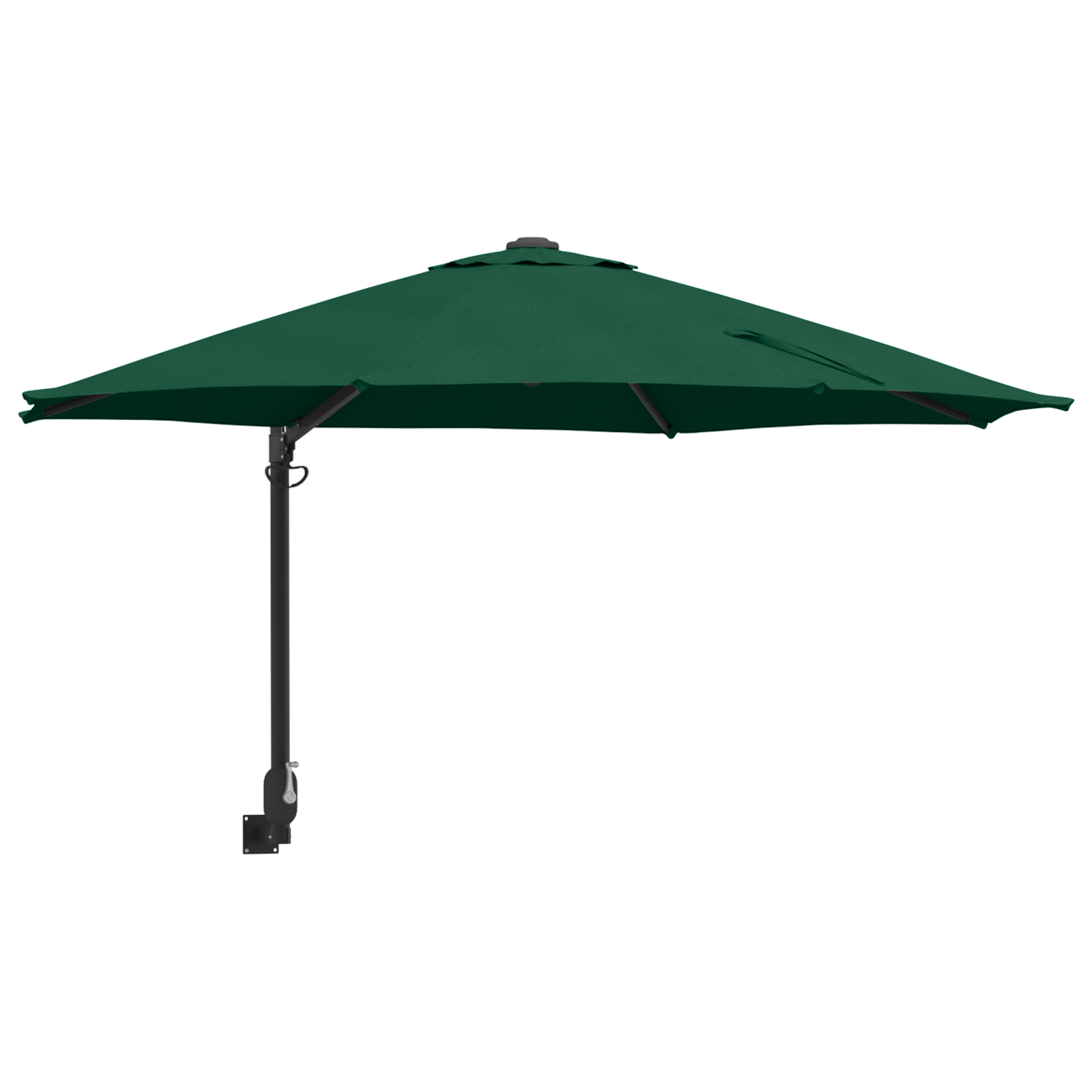 Large Green Patio Umbrella Metal, Polyester Large Tiltable - Image 2