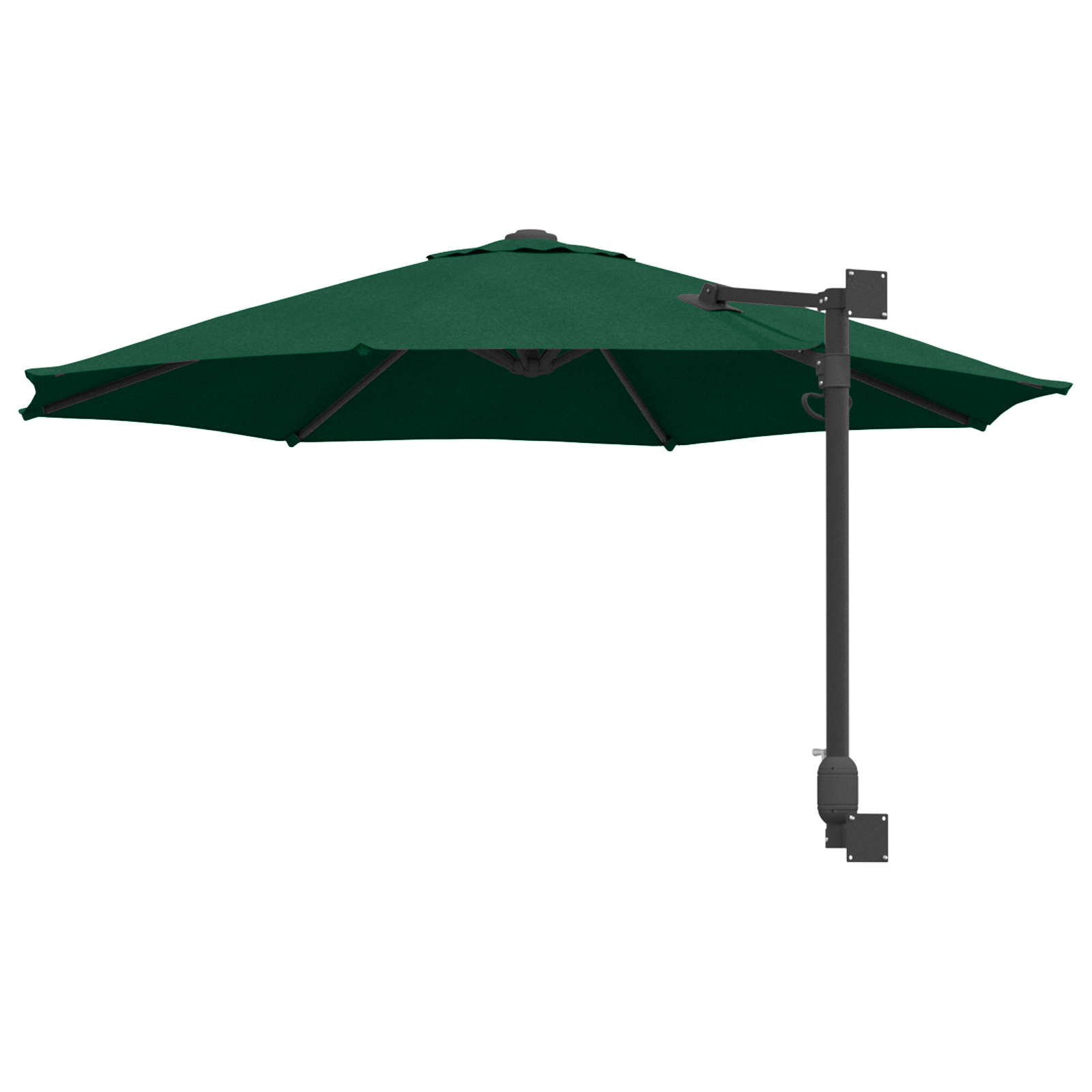 Large Green Patio Umbrella Metal, Polyester Large Tiltable - Image 6