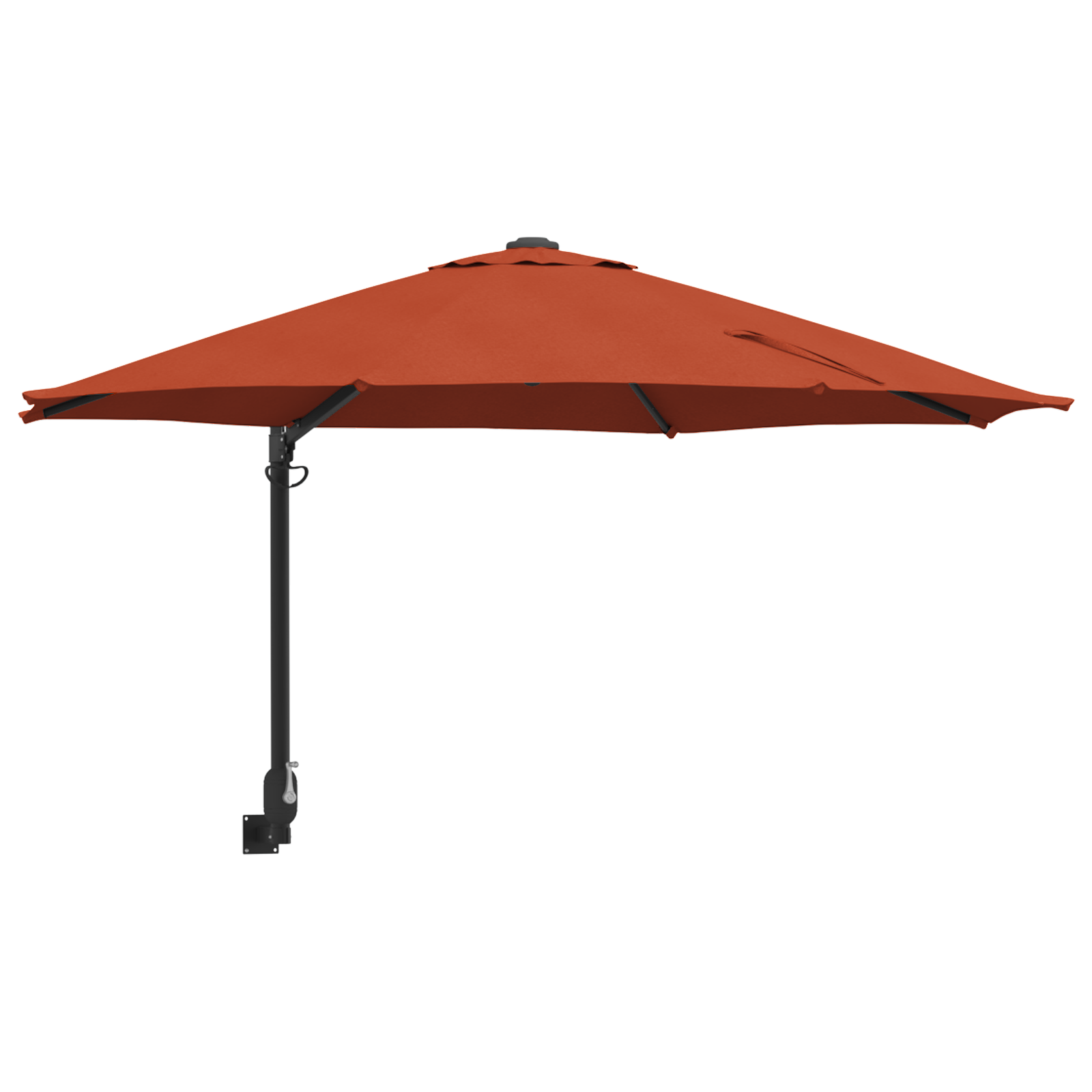 Patio Umbrella Terracotta Aluminium frame, Polyester canopy Large - Image 2