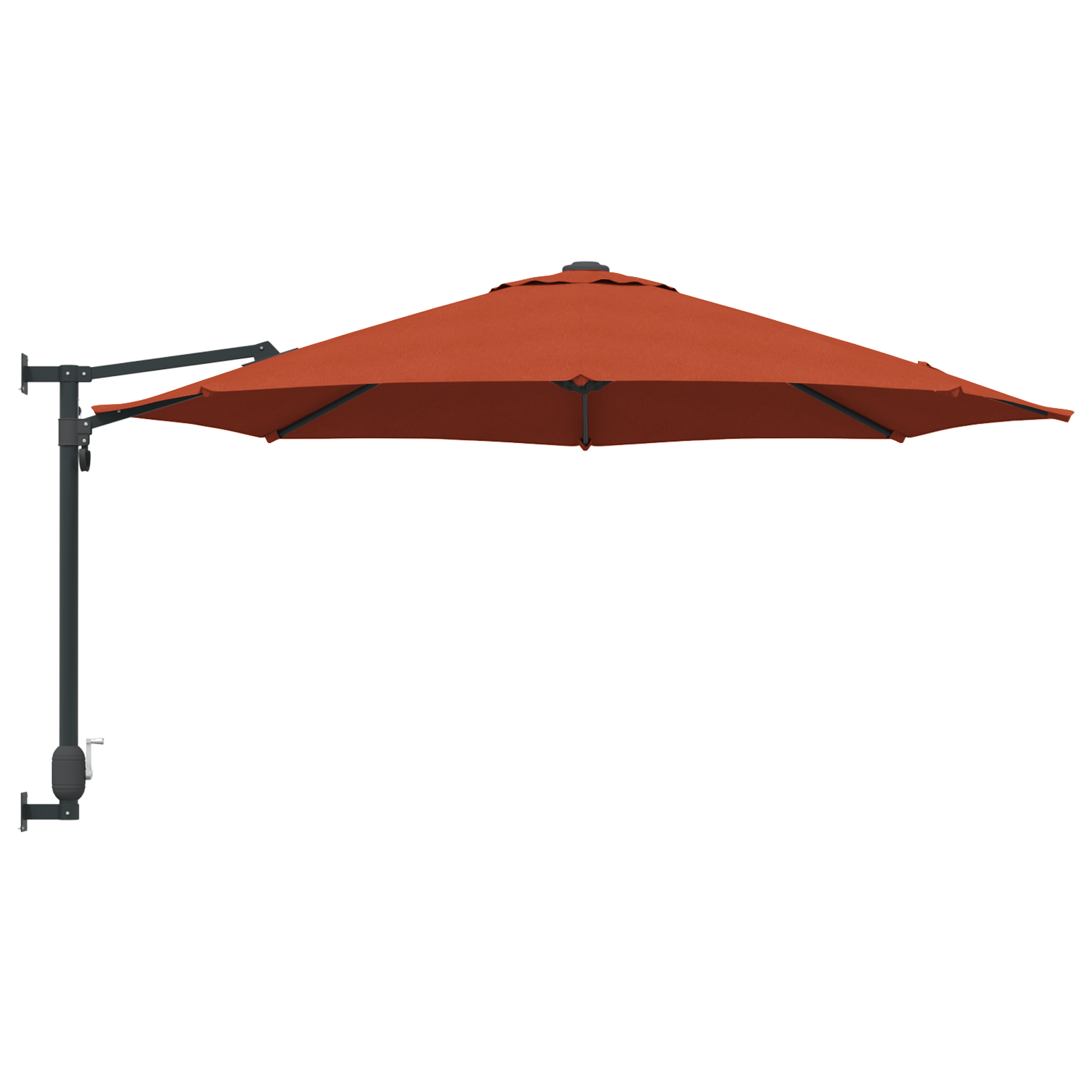 Patio Umbrella Terracotta Aluminium frame, Polyester canopy Large - Image 5