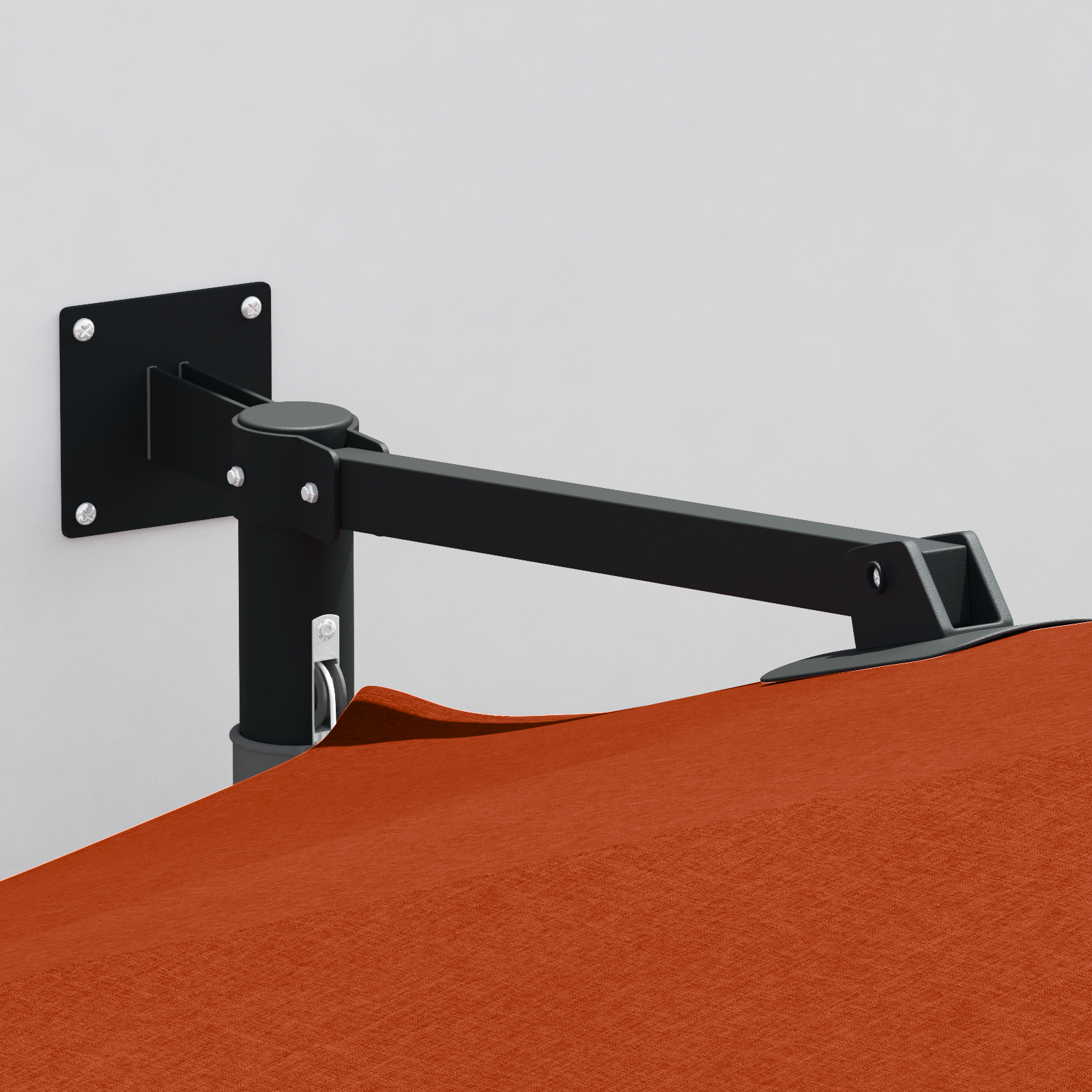 Patio Umbrella Terracotta Aluminium frame, Polyester canopy Large - Image 3