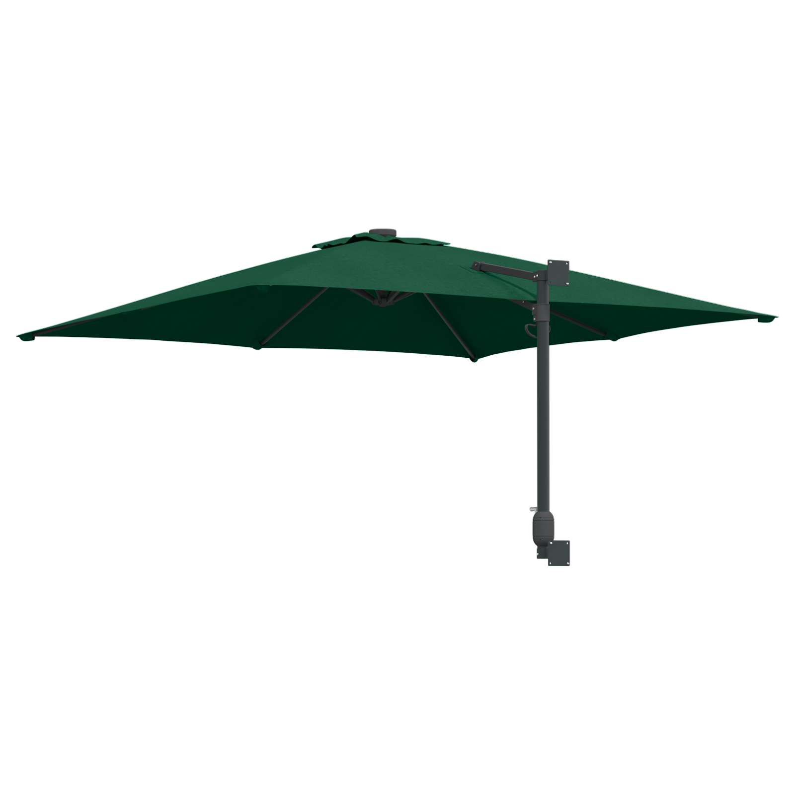Patio Umbrella Green Polyester 300 cm x 300 cm Collapsible - Image 6