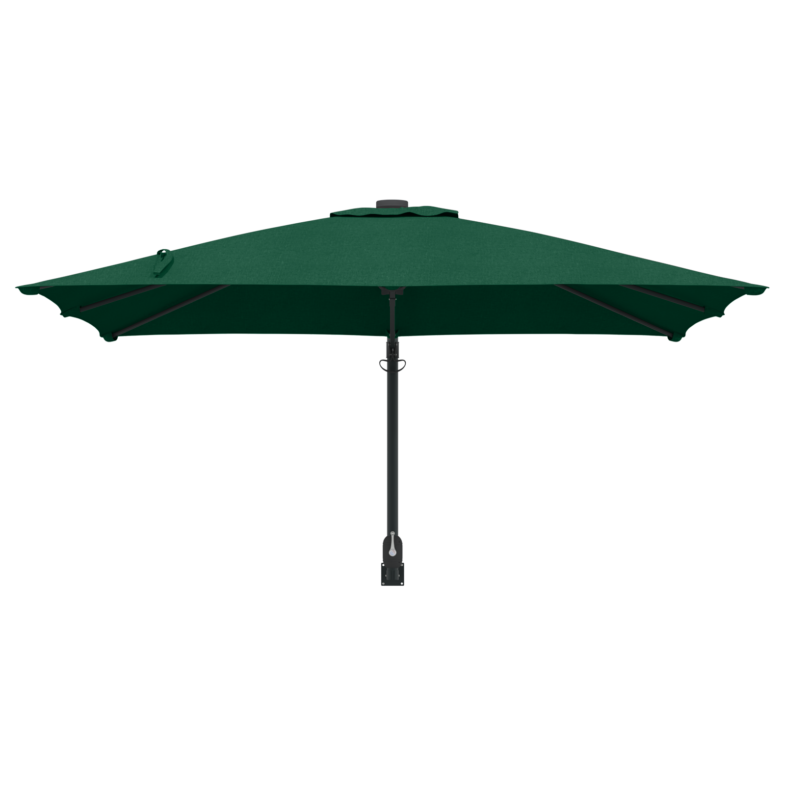 Patio Umbrella Green Polyester 300 cm x 300 cm Collapsible - Image 4