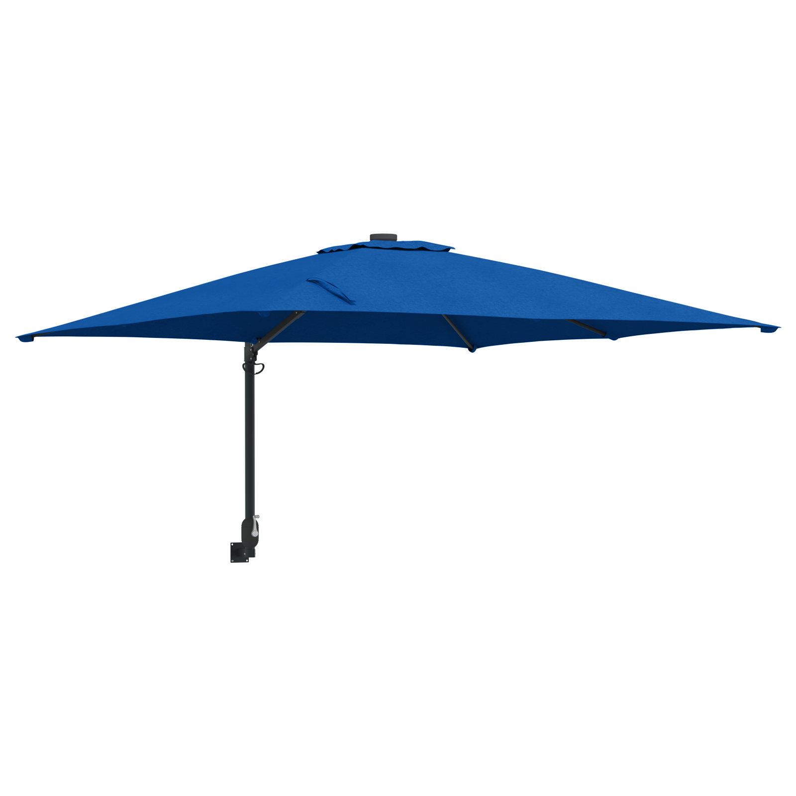 Patio Umbrella Azure Blue Steel, Polyester Large Adjustable - Image 2