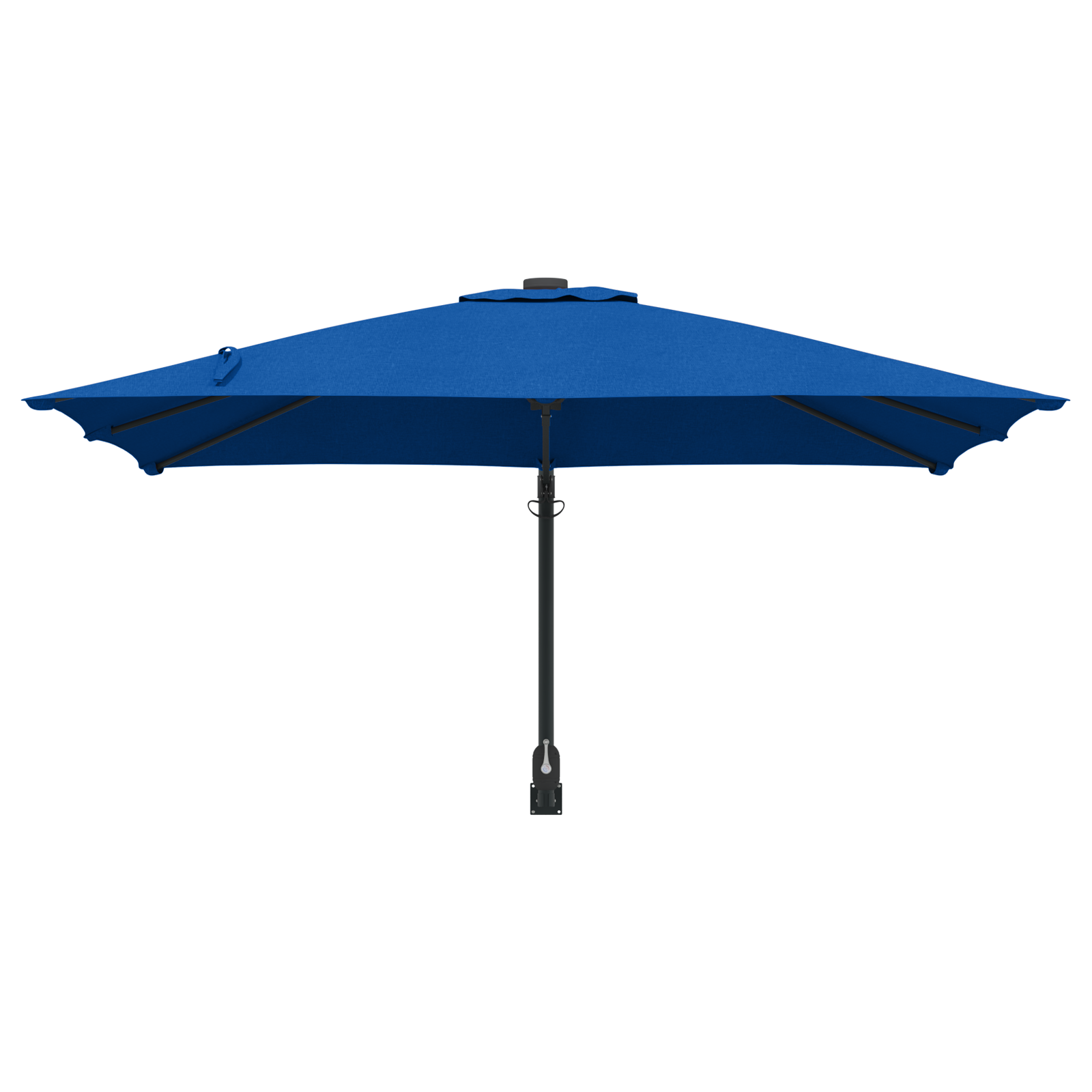 Patio Umbrella Azure Blue Steel, Polyester Large Adjustable - Image 4