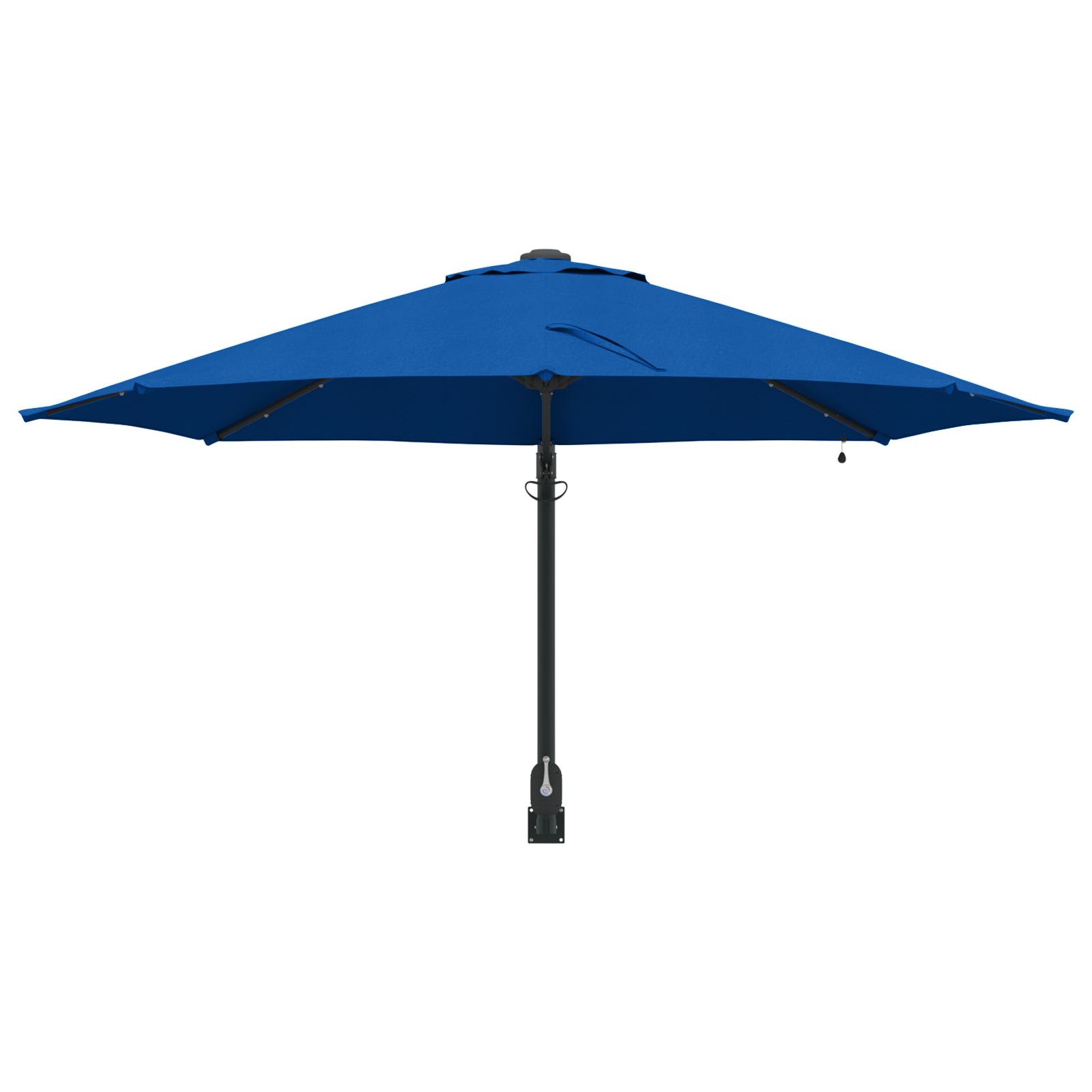 Wall-mounted Garden Parasol with LEDs Azure Blue 248 cm - Image 4