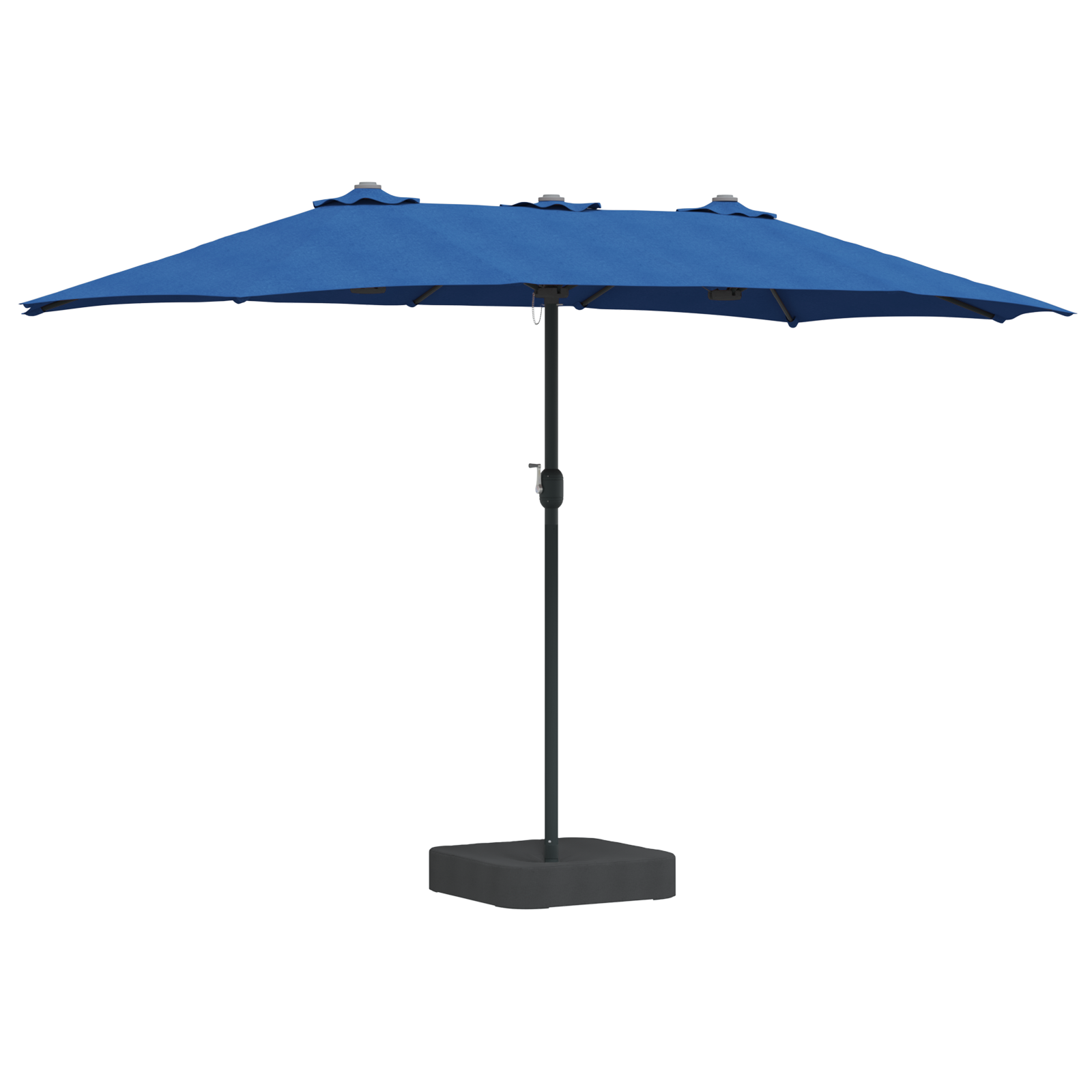 Tuinparasol Blauw 385 x 209 x 244 cm Stof image 2