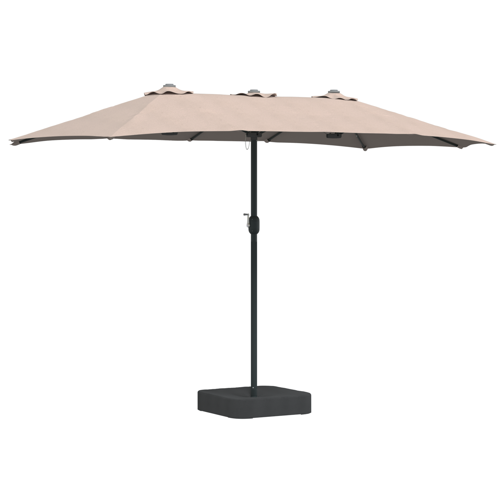 Tuinparasol Taupe 385 x 209 x 244 cm Polyester image 2