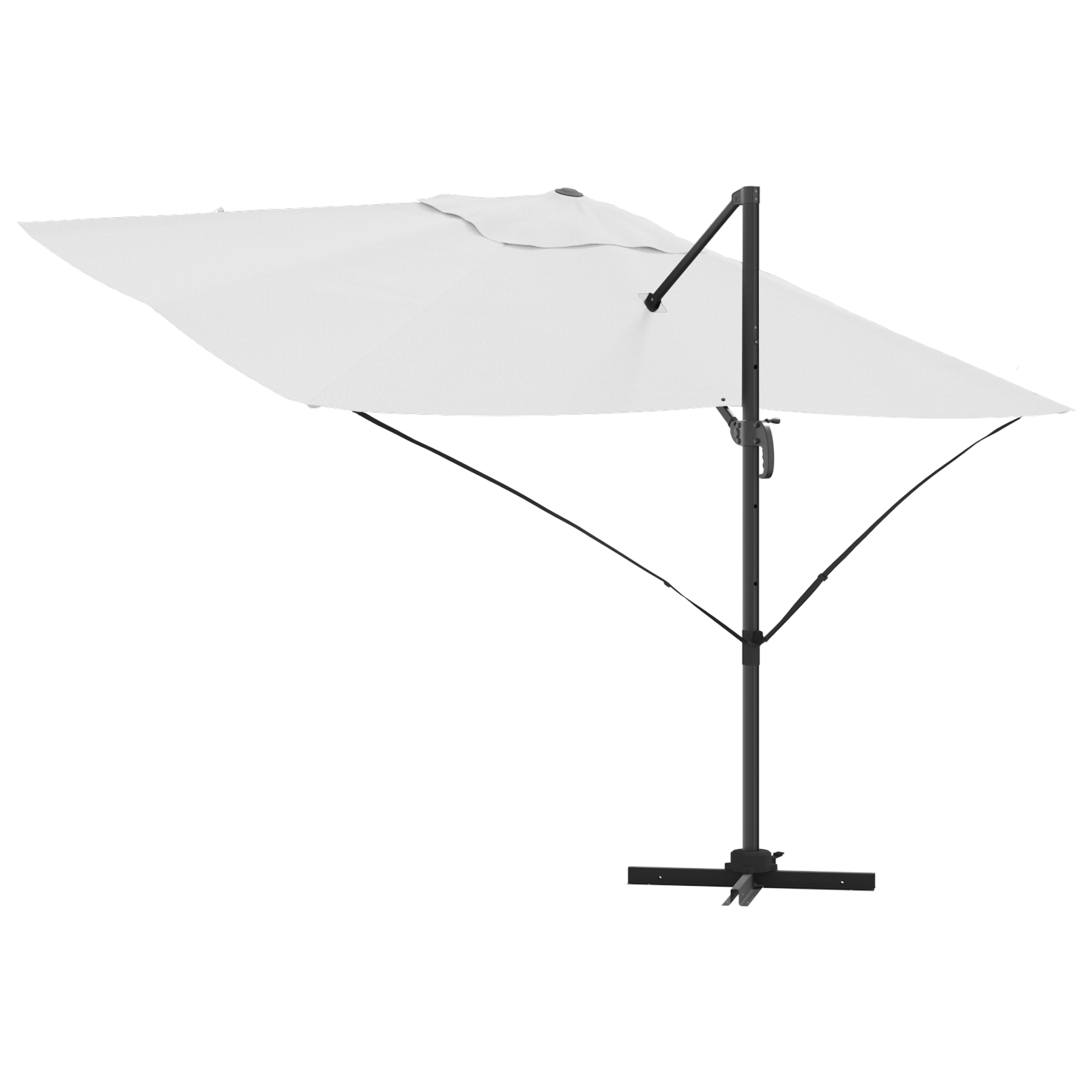 Cantilever Umbrella Sand Polyester Large Tiltable - Image 8