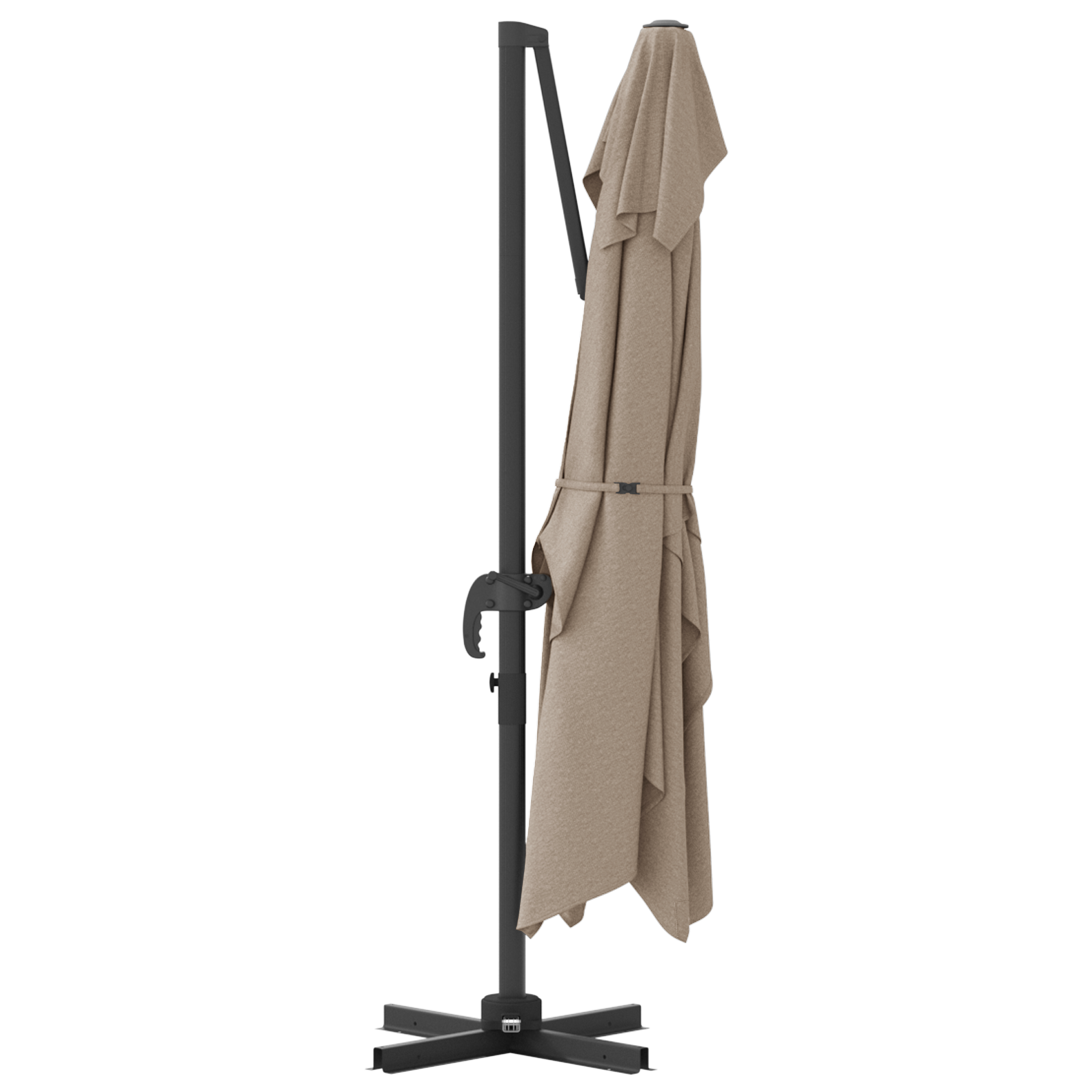 Cantilever Umbrella Taupe Polyester Large Foldable - Image 7