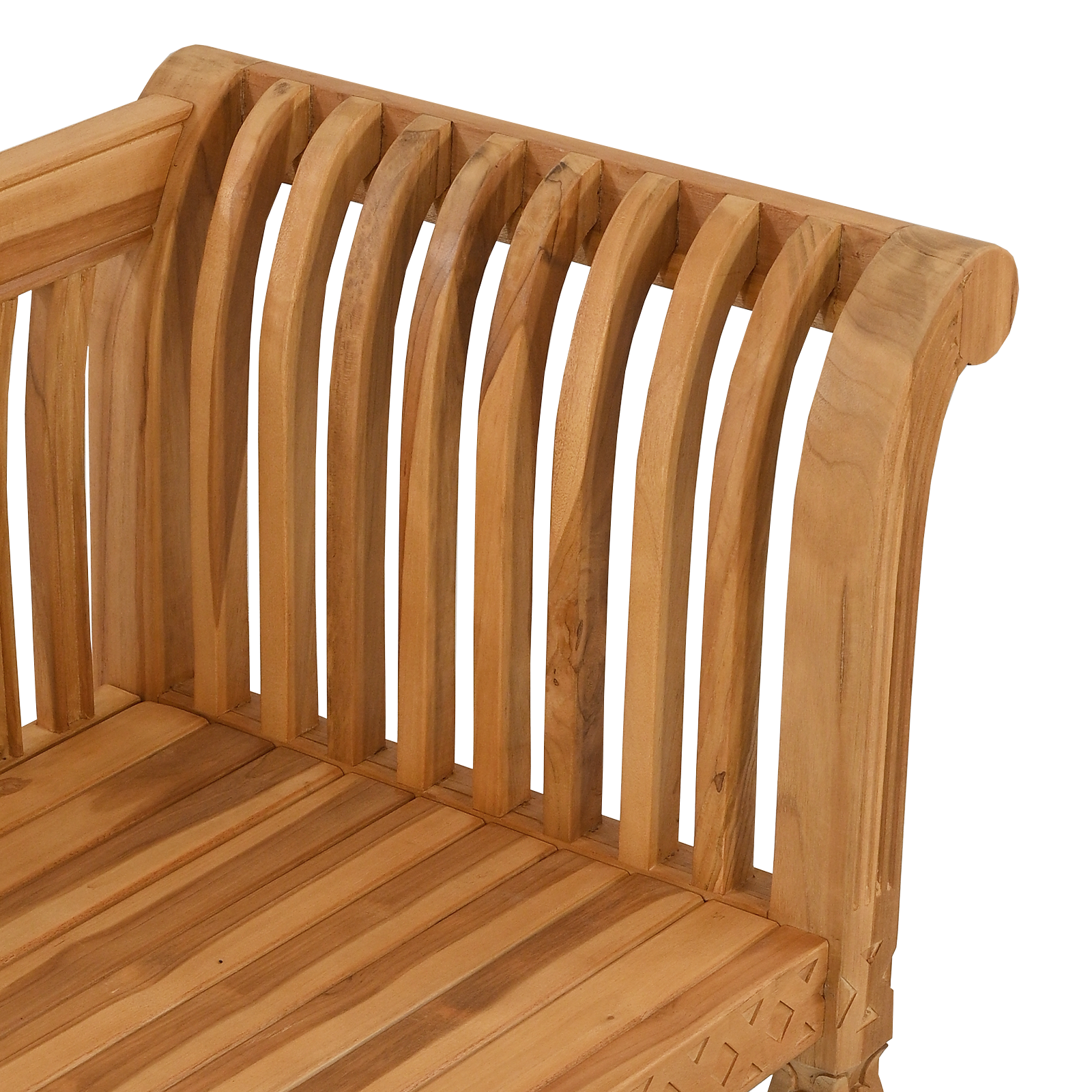 Garden Bench 127.5x52x80 cm Solid Wood Teak - Image 8