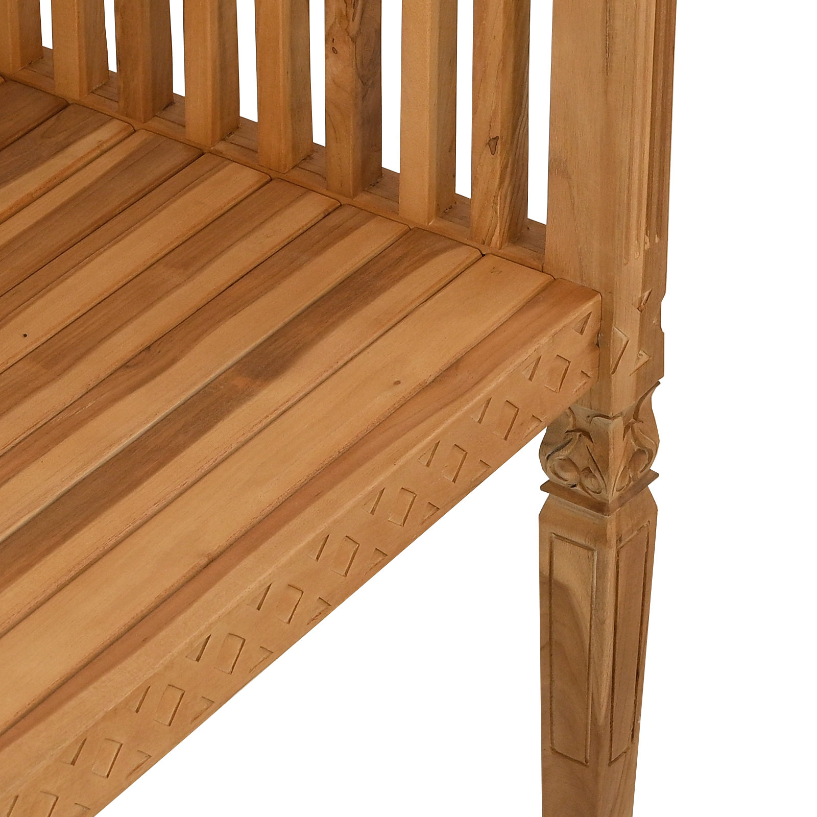 Garden Bench 127.5x52x80 cm Solid Wood Teak - Image 9