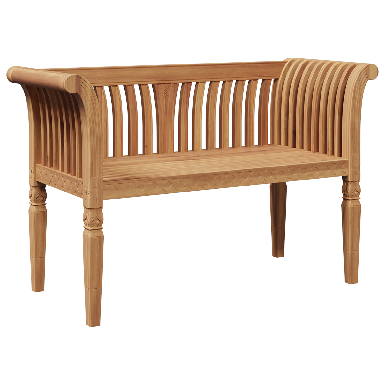 Thumbnail - vidaXL Gartenbank 127,5x52x80 cm Massivholz Teak