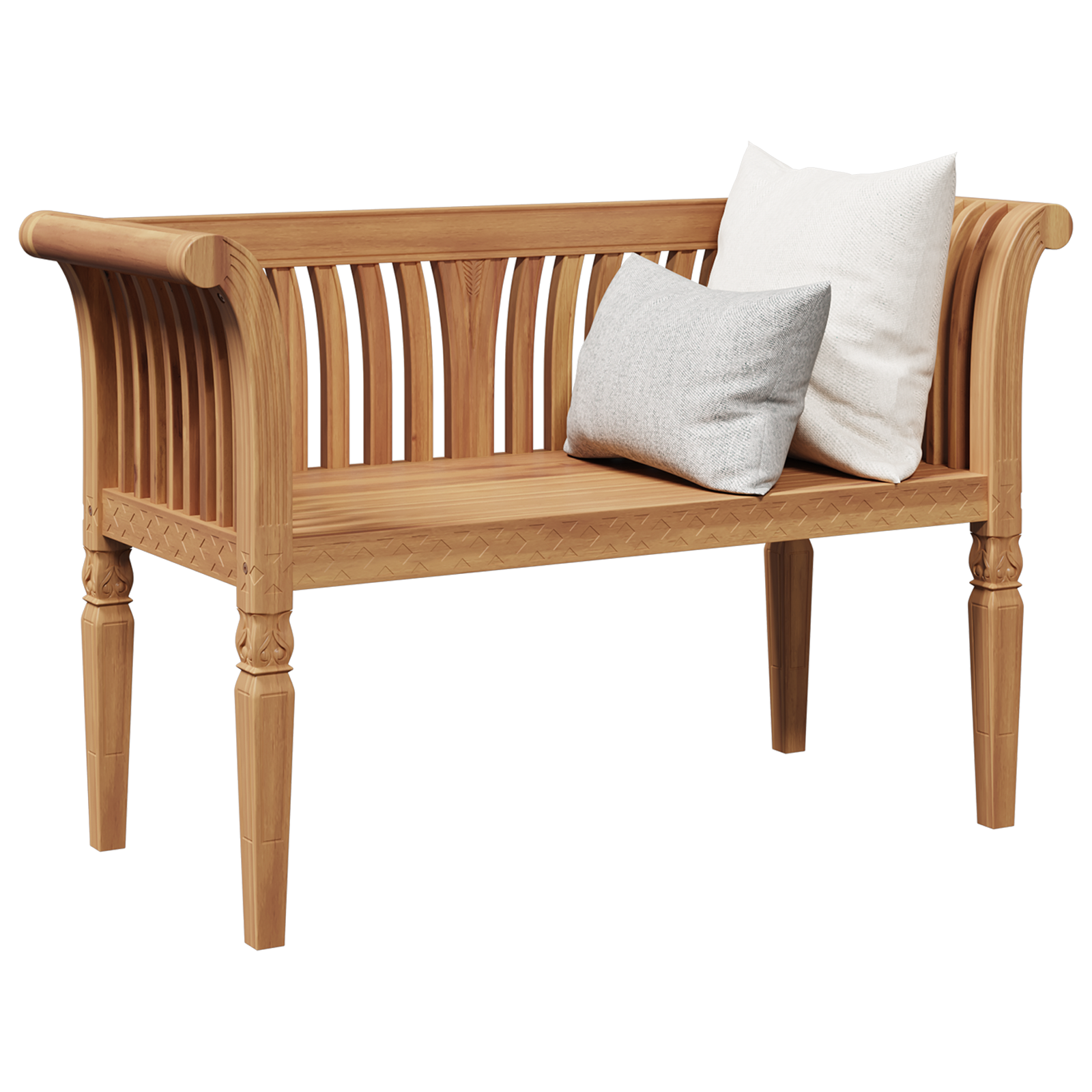 Thumbnail - vidaXL Gartenbank 127,5x52x80 cm Massivholz Teak